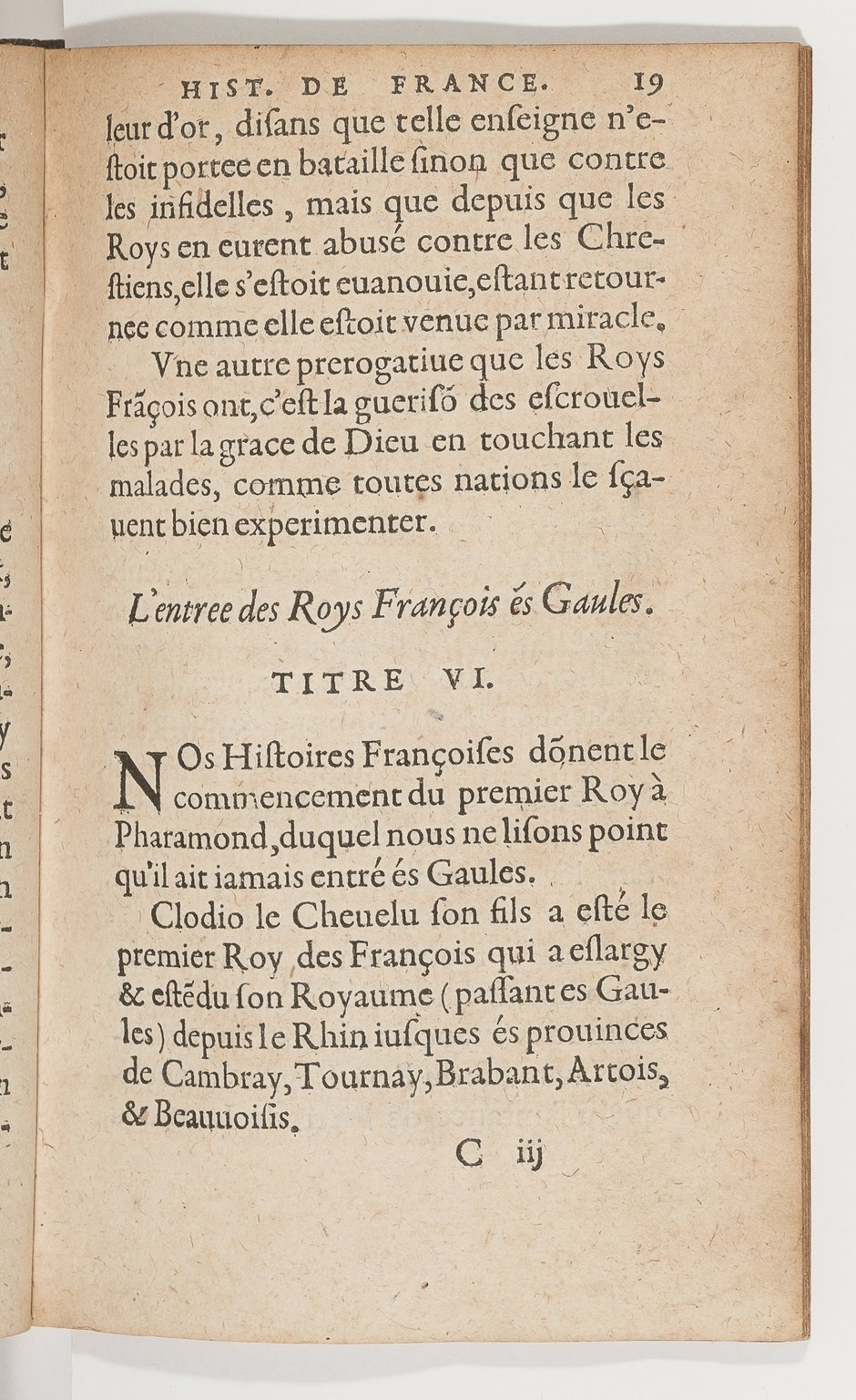 1583 - Galiot Corrozet - Trésor des histoires de France - BnF