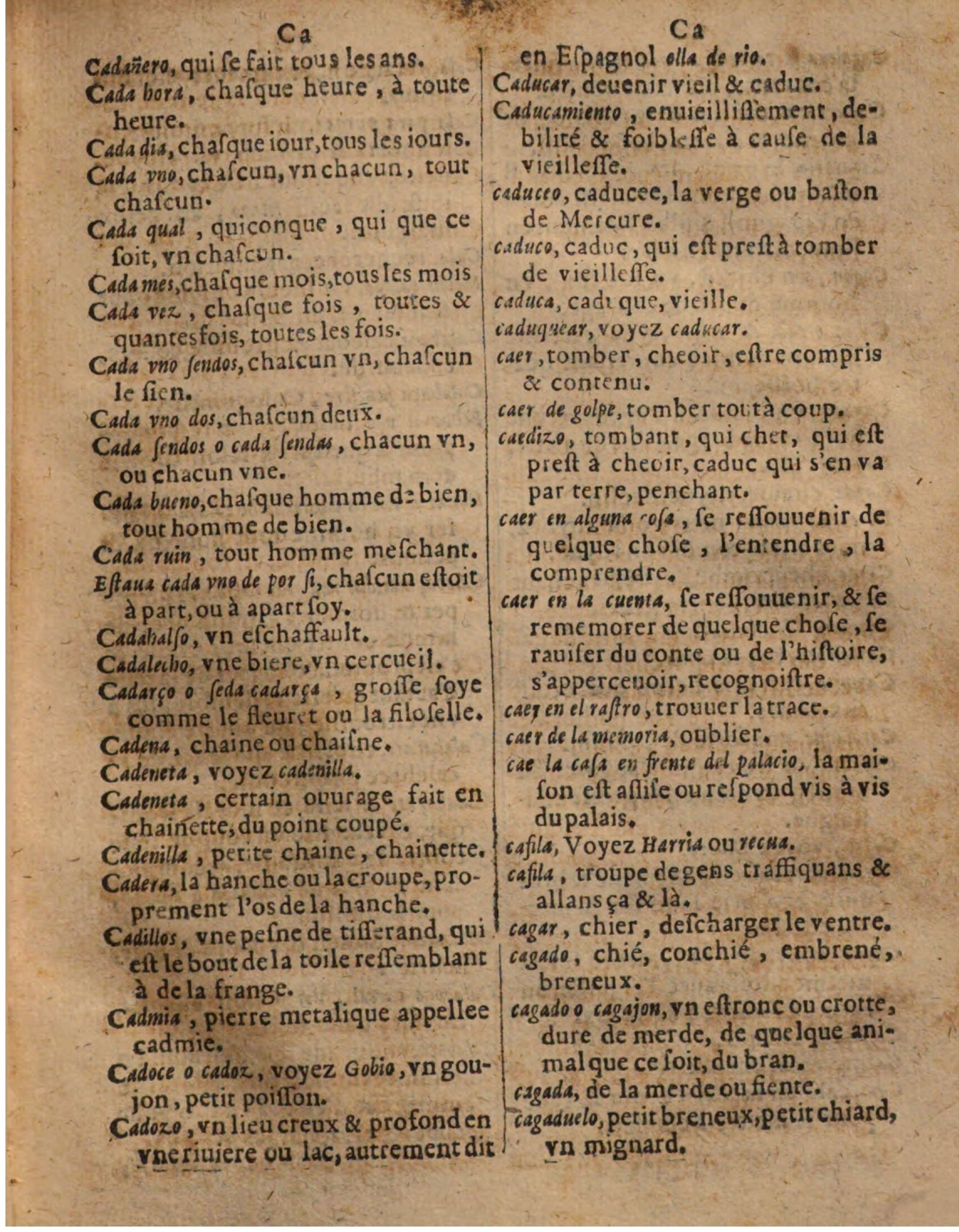 1625 - Hubert Antoine - Trésor des deux langues espagnole et française - Augsbourg