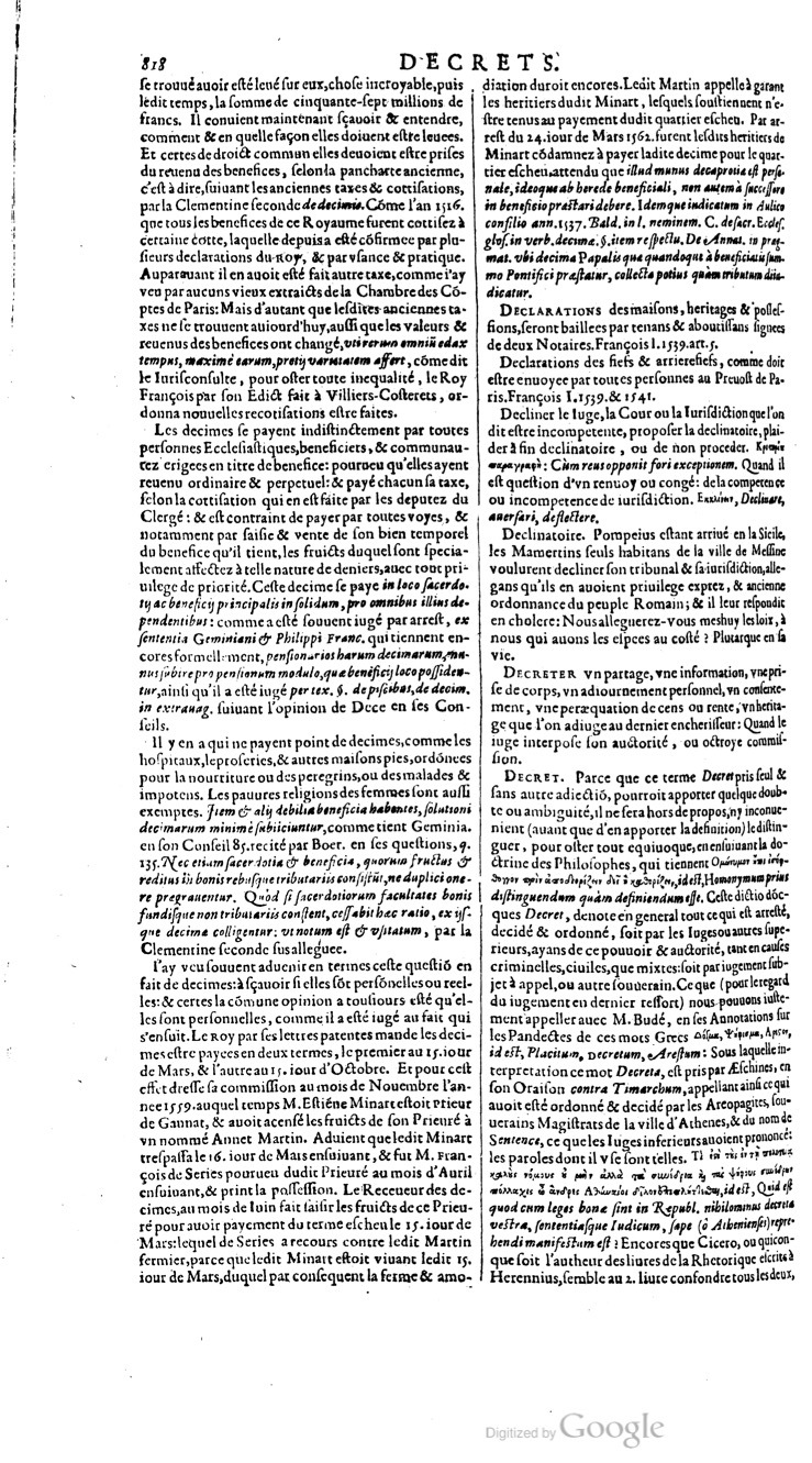 1629 - Veuve Nicolas Buon - Trésor du droit français (29620 T. 1) - BM Lyon