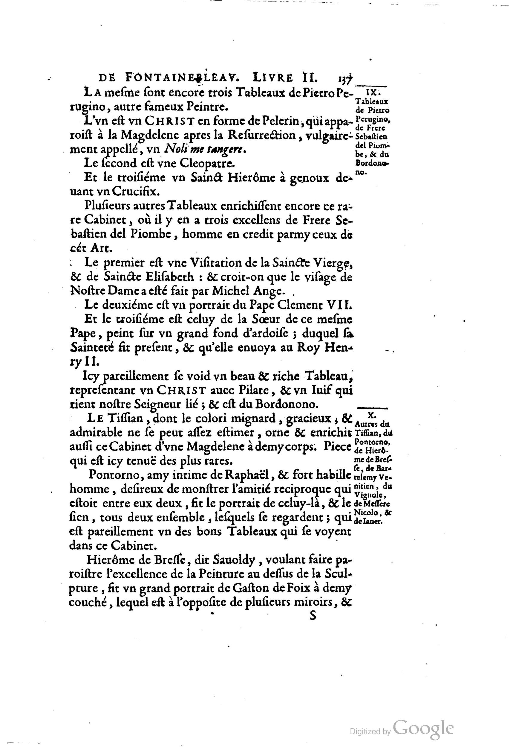 1642 - Sébastien Cramoisy - Trésor des merveilles de la maison royale de Fontainebleau - BM Lyon 1642 - Sébastien Cramoisy - Trésor des merveilles de la maison royale de Fontainebleau - BM Lyon