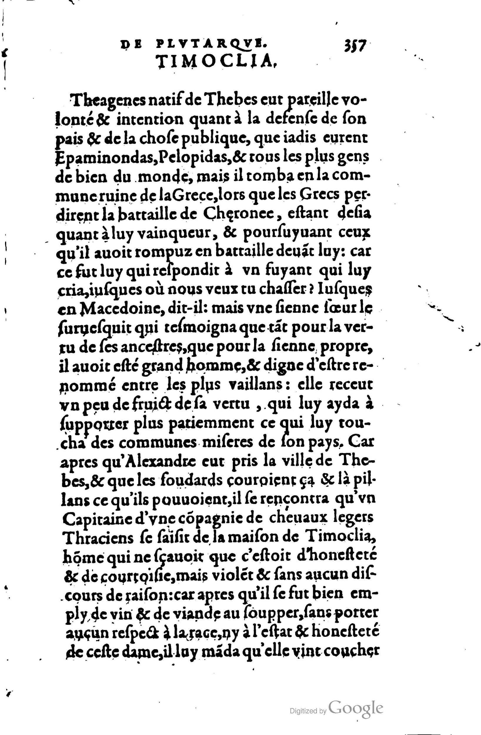 1578 - Jean Poupy - Trésor des morales de Plutarque - BSB Munich