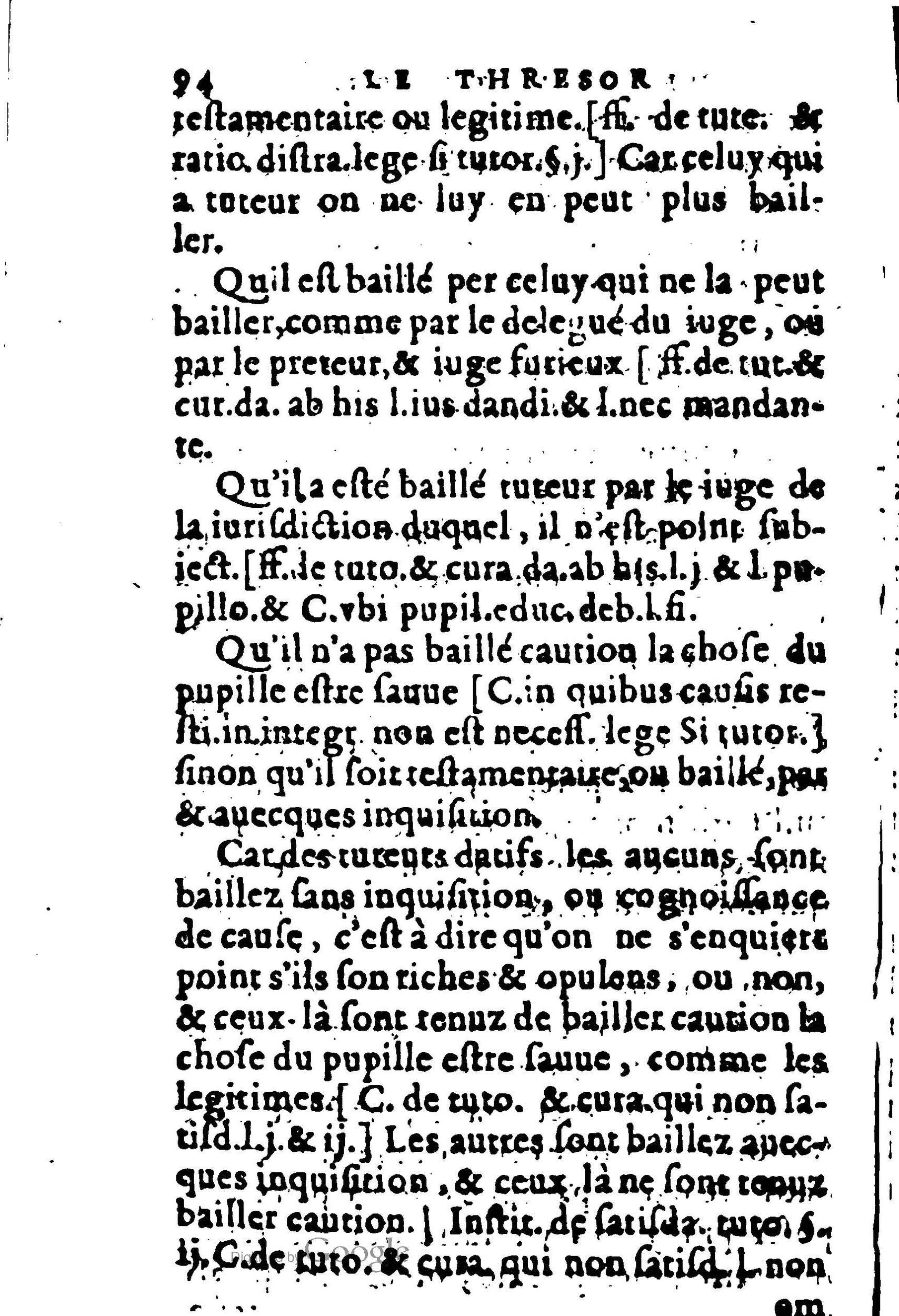 1605 - Pierre Rigaud - Trésor de pratique pour les juges - BM Lyon 1605 - Pierre Rigaud - Trésor de pratique pour les juges - BM Lyon