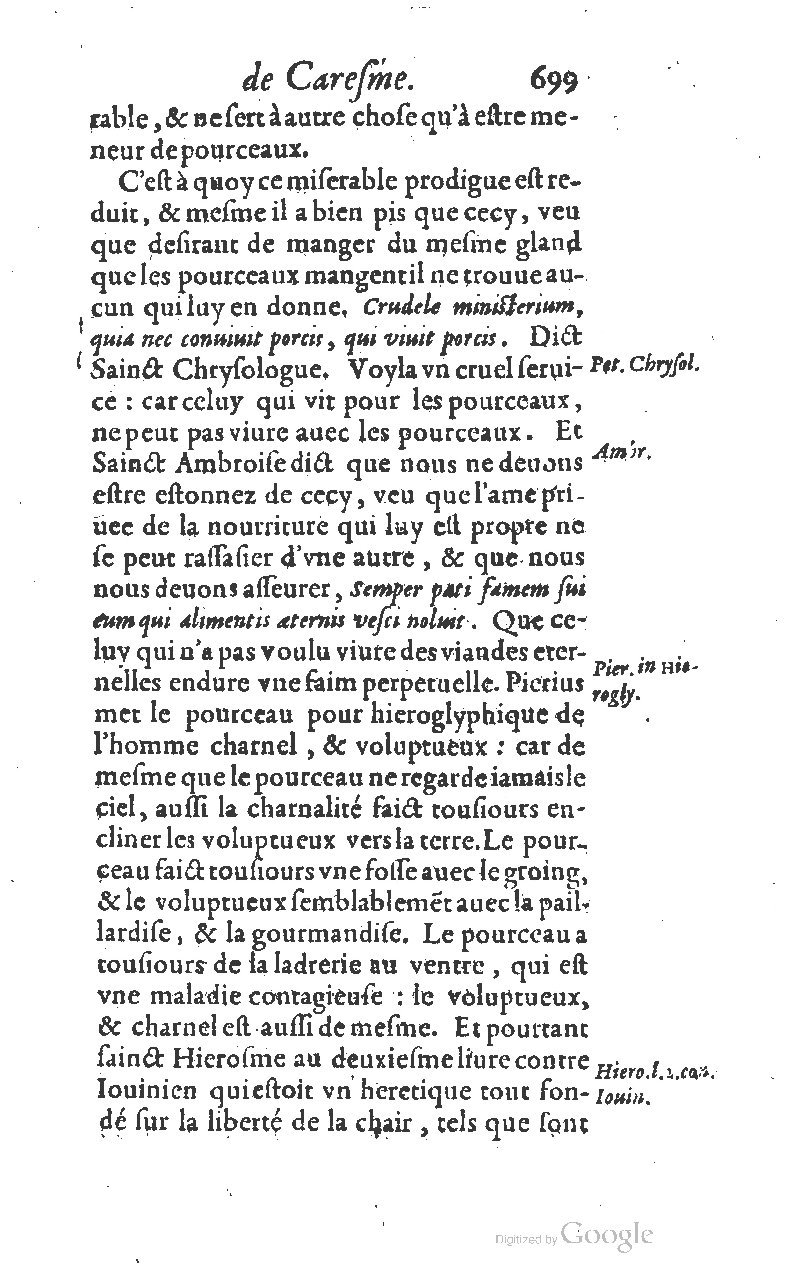 1607 - Nicolas Du Fossé - Trésor quadragésimal - T 01 - BM Lyon