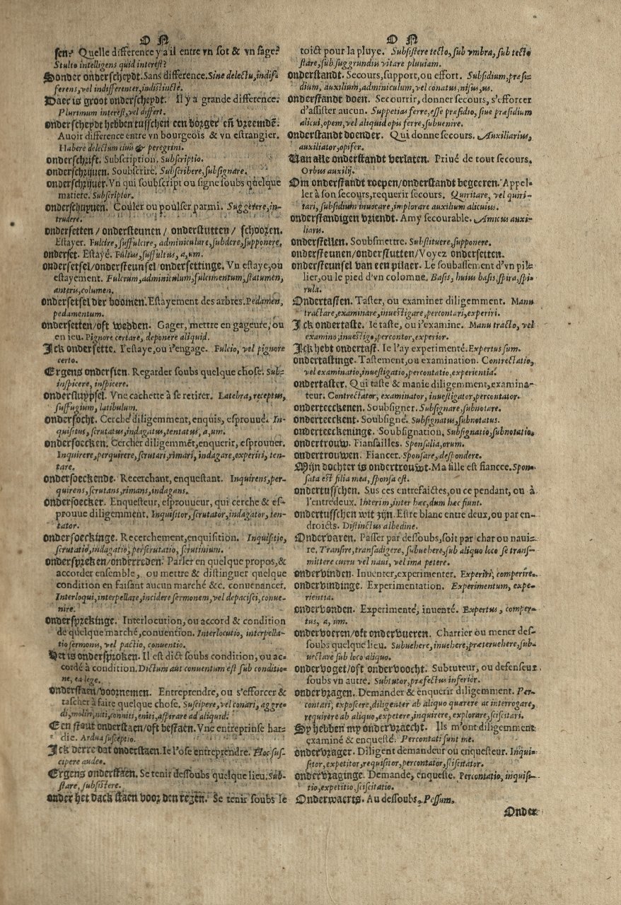 1573 - Christophe Plantin - Trésor du langage bas-allemand - Greifswald