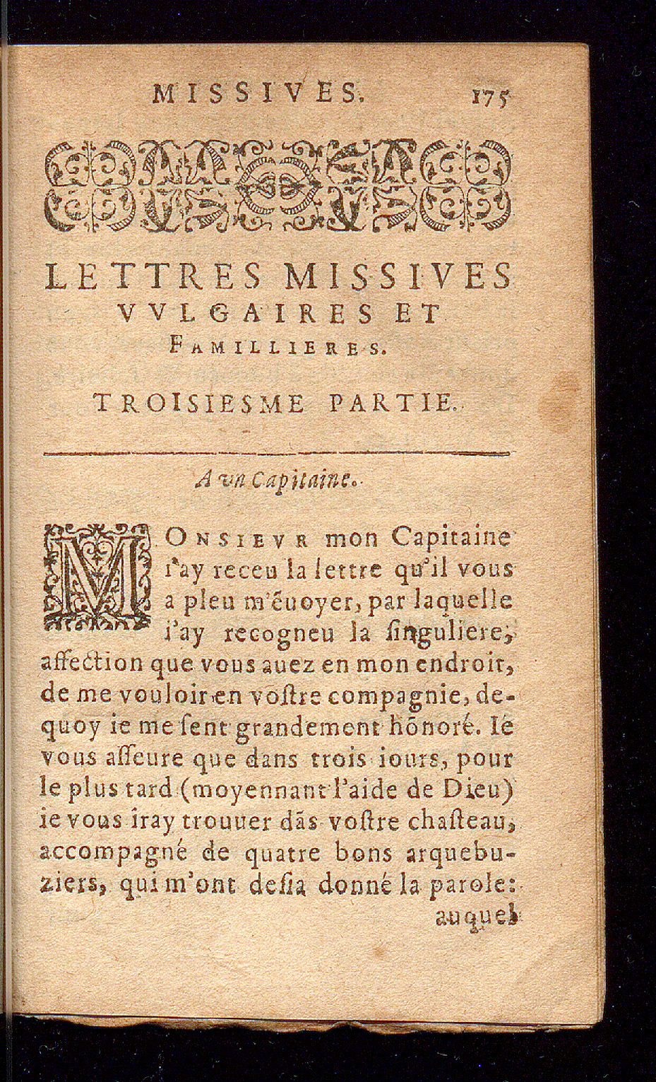 1614 - Barthélemy Vincent - Élite et Trésor des lettres missives - Bâle