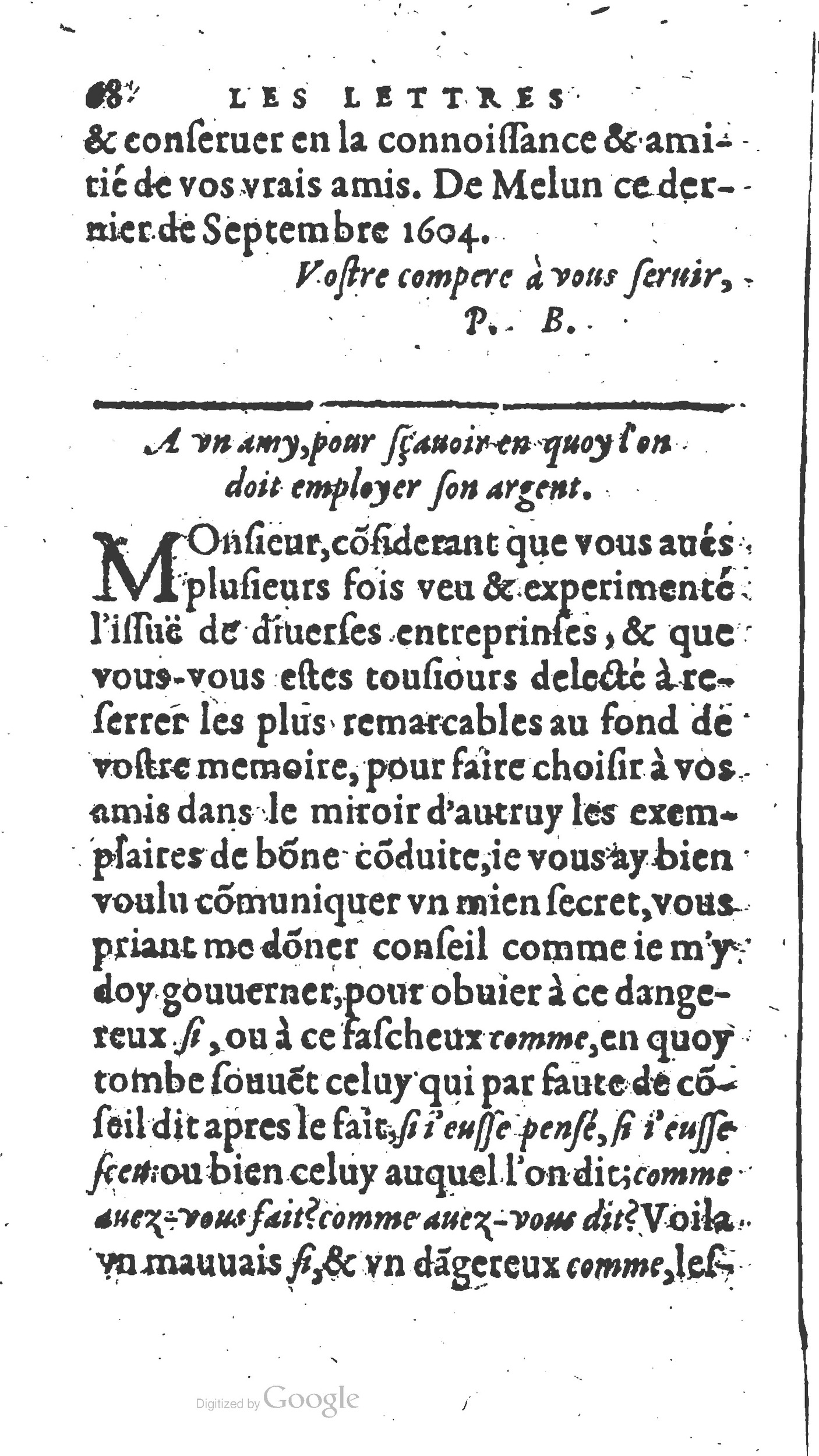 1604 - Fleury Bourriquant - Nouveau Trésor des secrétaires - British Library