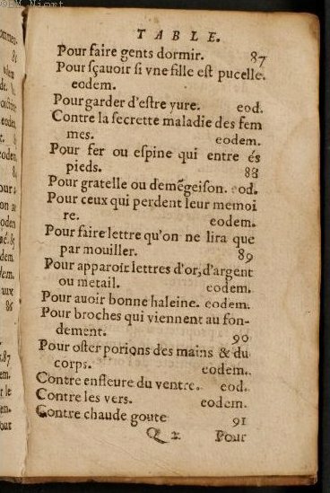 1586 - Benoît Rigaud - Trésor des fleurs et secrets de médecine - Université Paris Cité