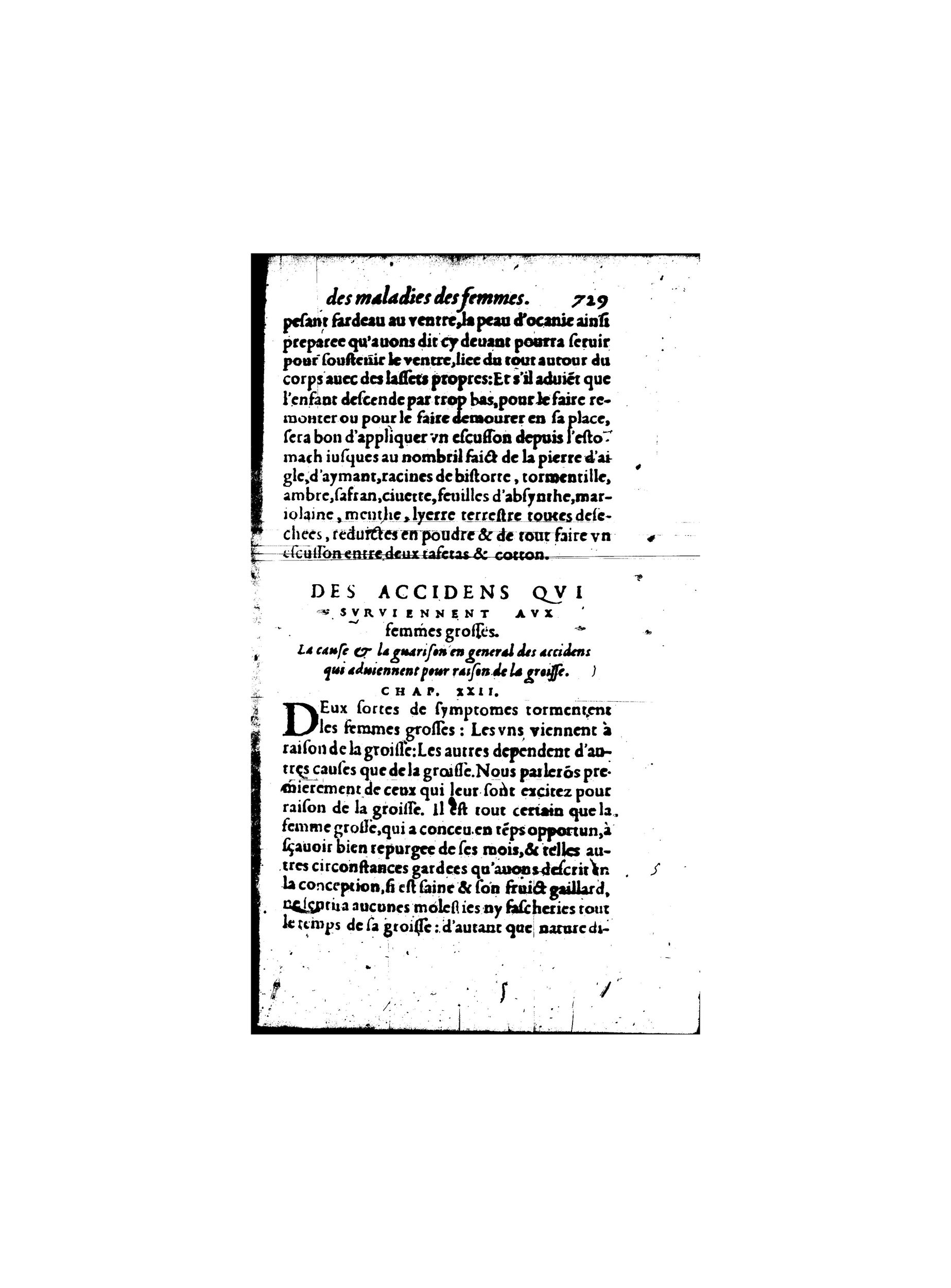 1587 - Jacques du Puis - Trésor des remèdes secrets pour les maladies des femmes - BnF