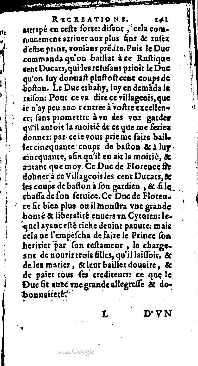 1616 - Balthazar Bellère - Trésor des récréations - NK ČR Prague