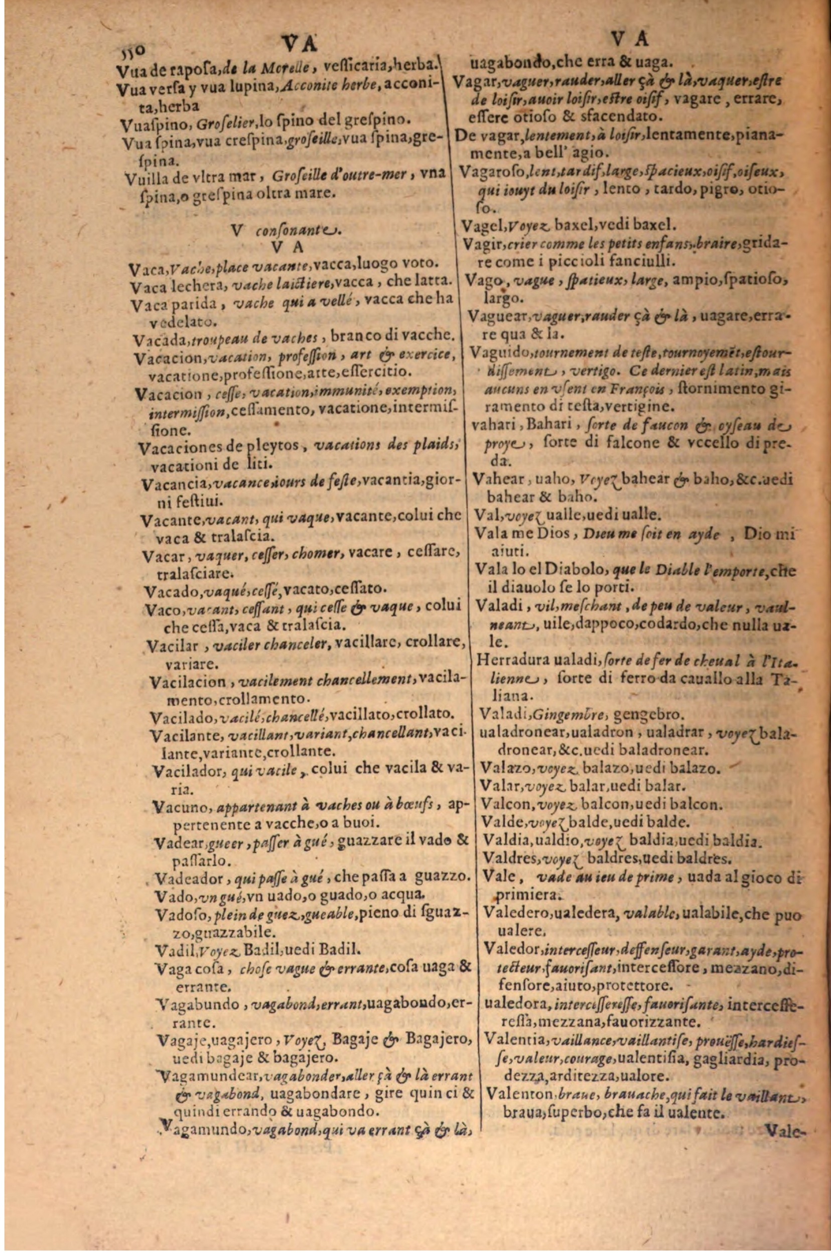 1606 - Samuel Crespin - Thresor des trois langues, francoise, italiene et espagnolle - BSB Munich
