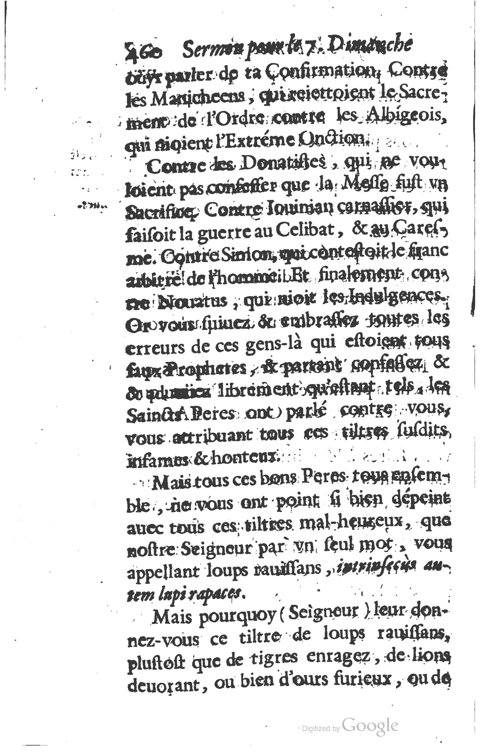 1629 - Manassés de Préaulx - Sermons ou Trésors de la piété chrétienne - BM Lyon