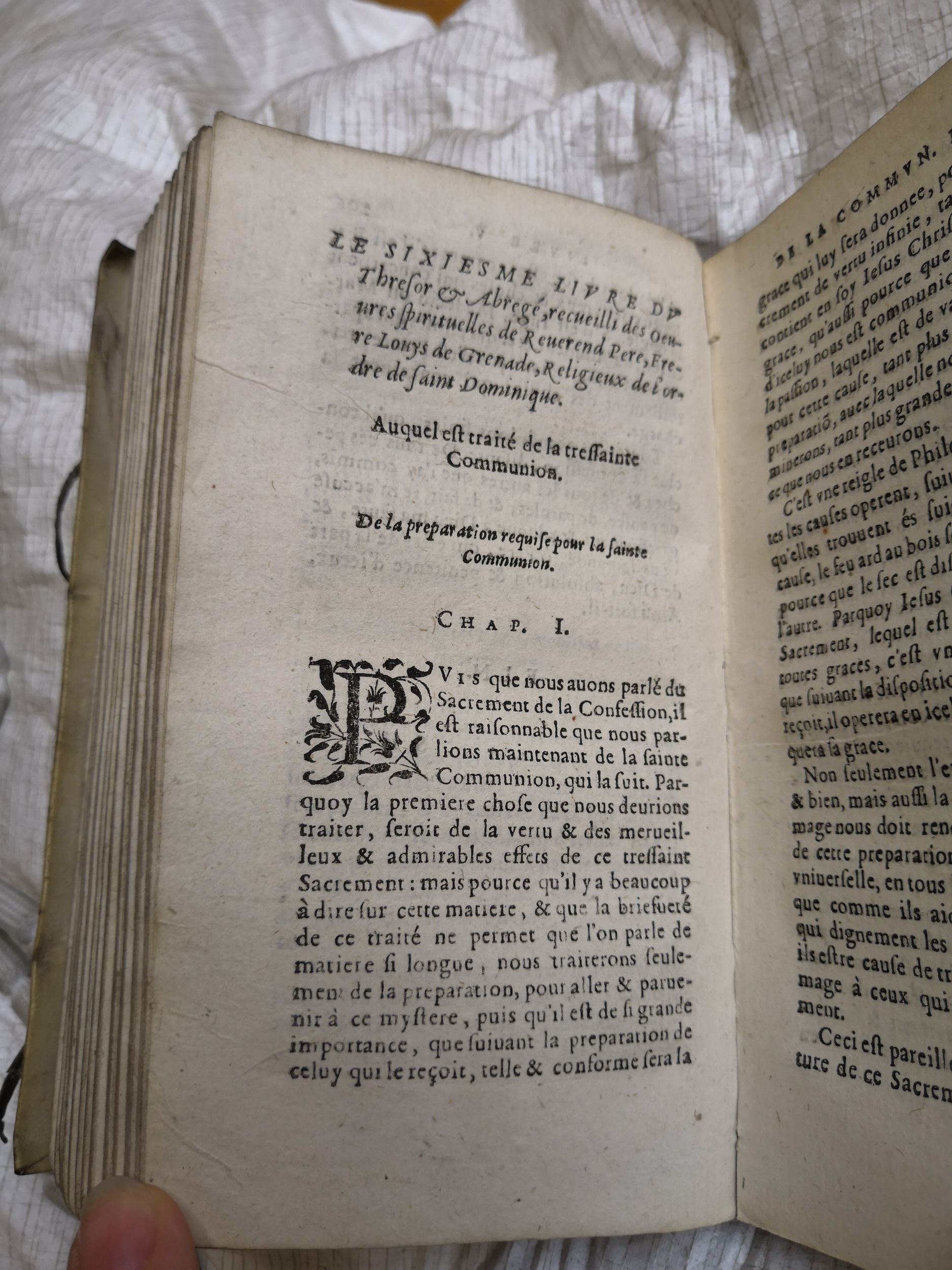 1605 - Jean Osmont - Trésor de toutes les œuvres spirituelles du révérend Père F. Louis de Grenade - Anvers Université