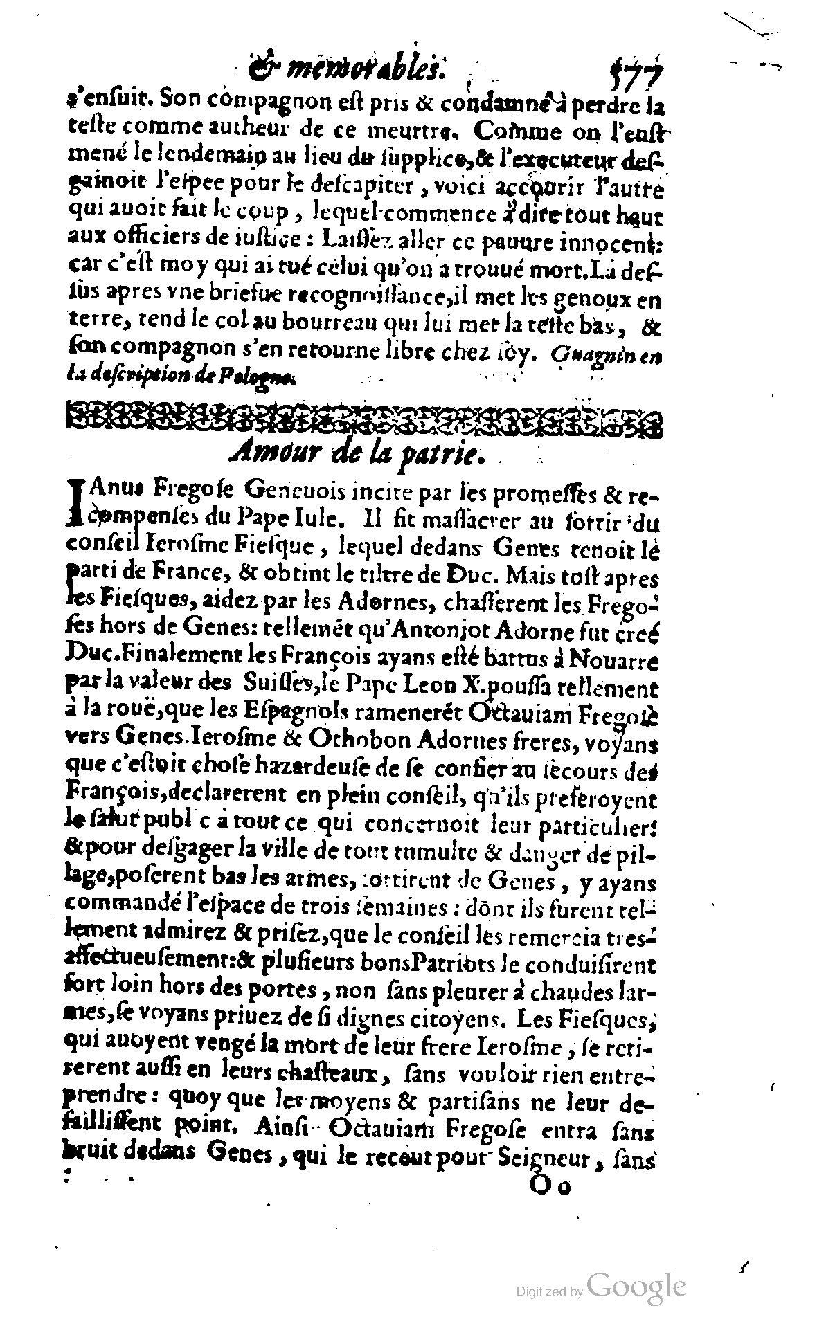 1620 - Samuel Crespin - Trésor d’histoires admirables et mémorables - BCU Lausanne