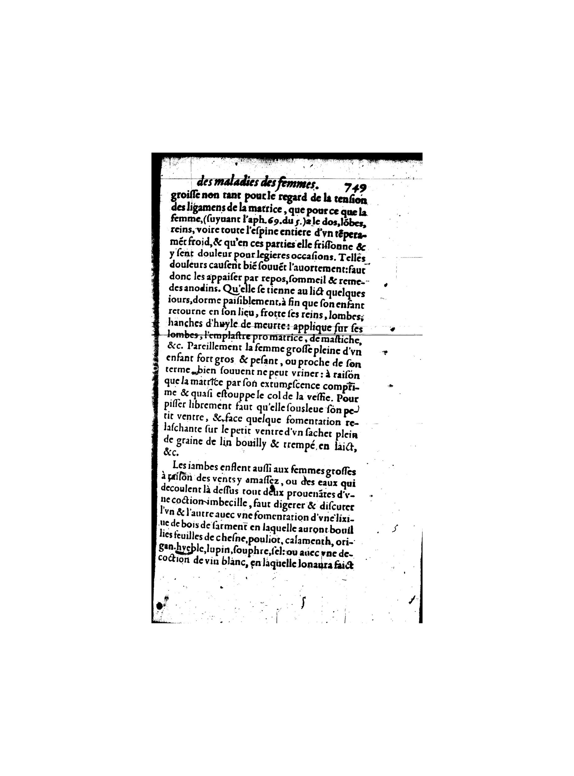 1587 - Jacques du Puis - Trésor des remèdes secrets pour les maladies des femmes - BnF