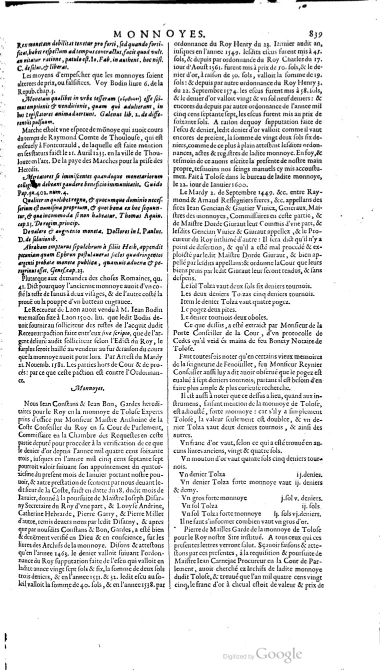 1629 - Veuve Nicolas Buon - Trésor du droit français (29620 T. 2) - BM Lyon