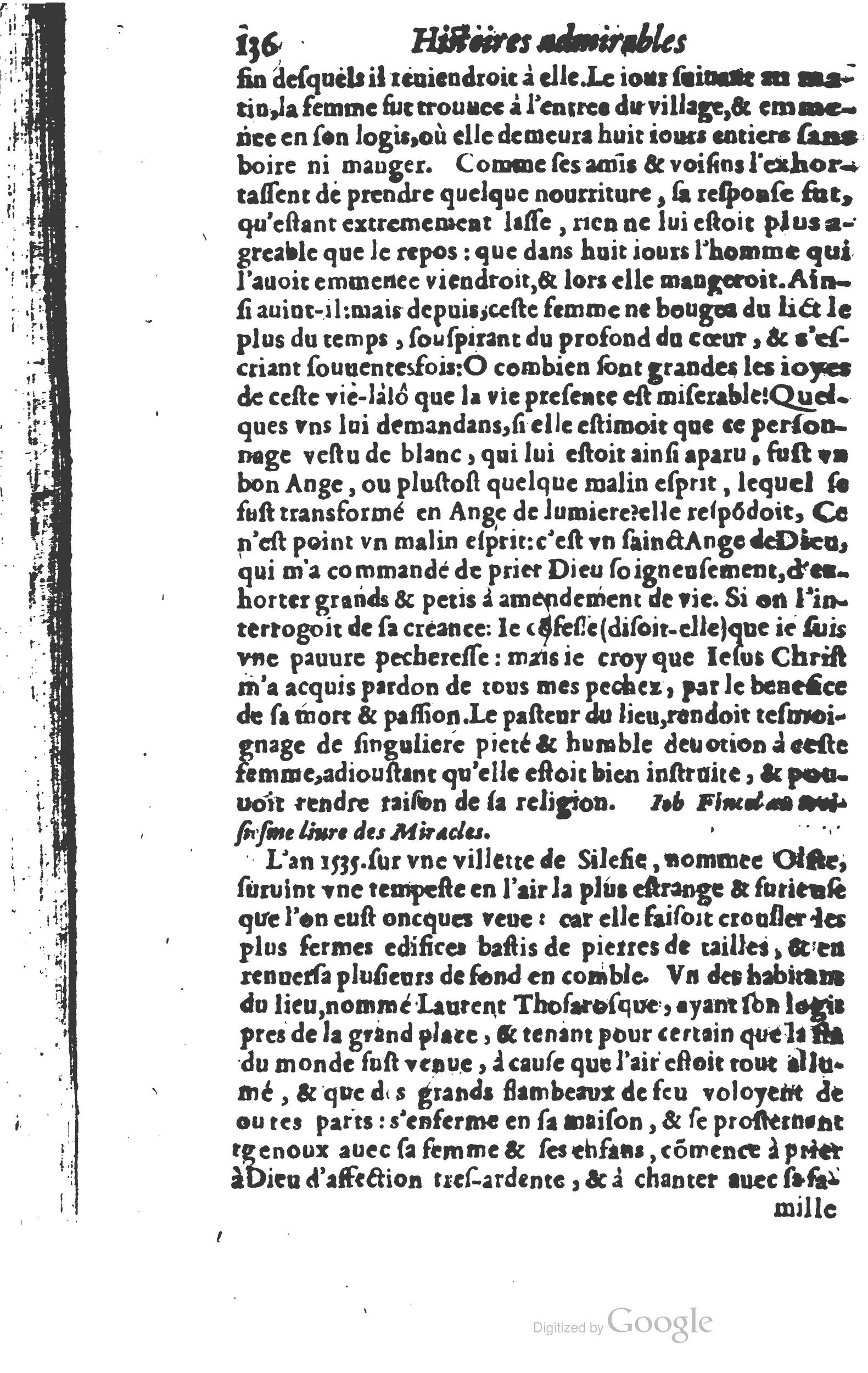 1610 - Paul Marceau - Trésor d’histoires admirables et mémorables - Princeton