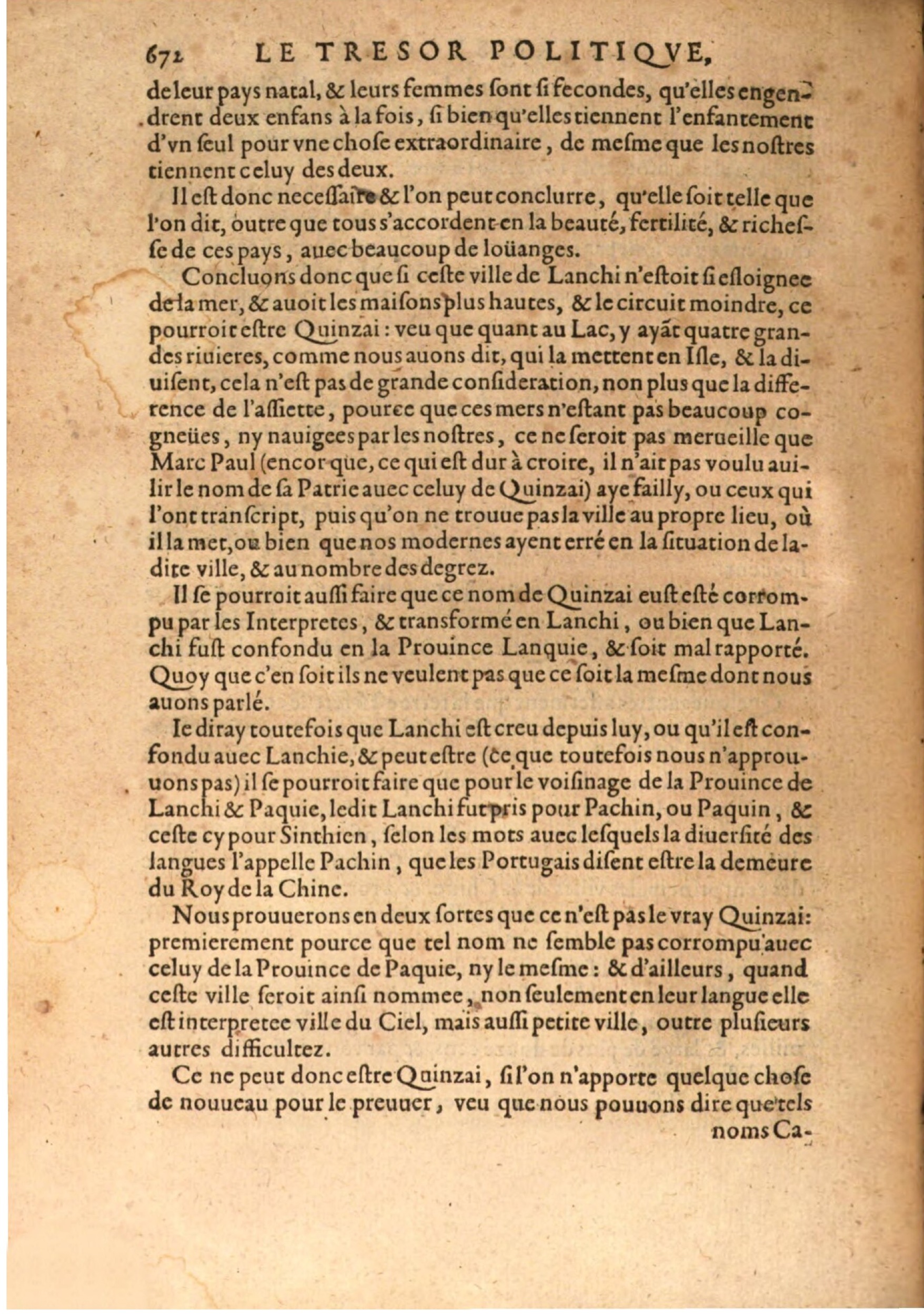 1608 - Nicolas Du Fossé - Trésor politique - BSB Munich
