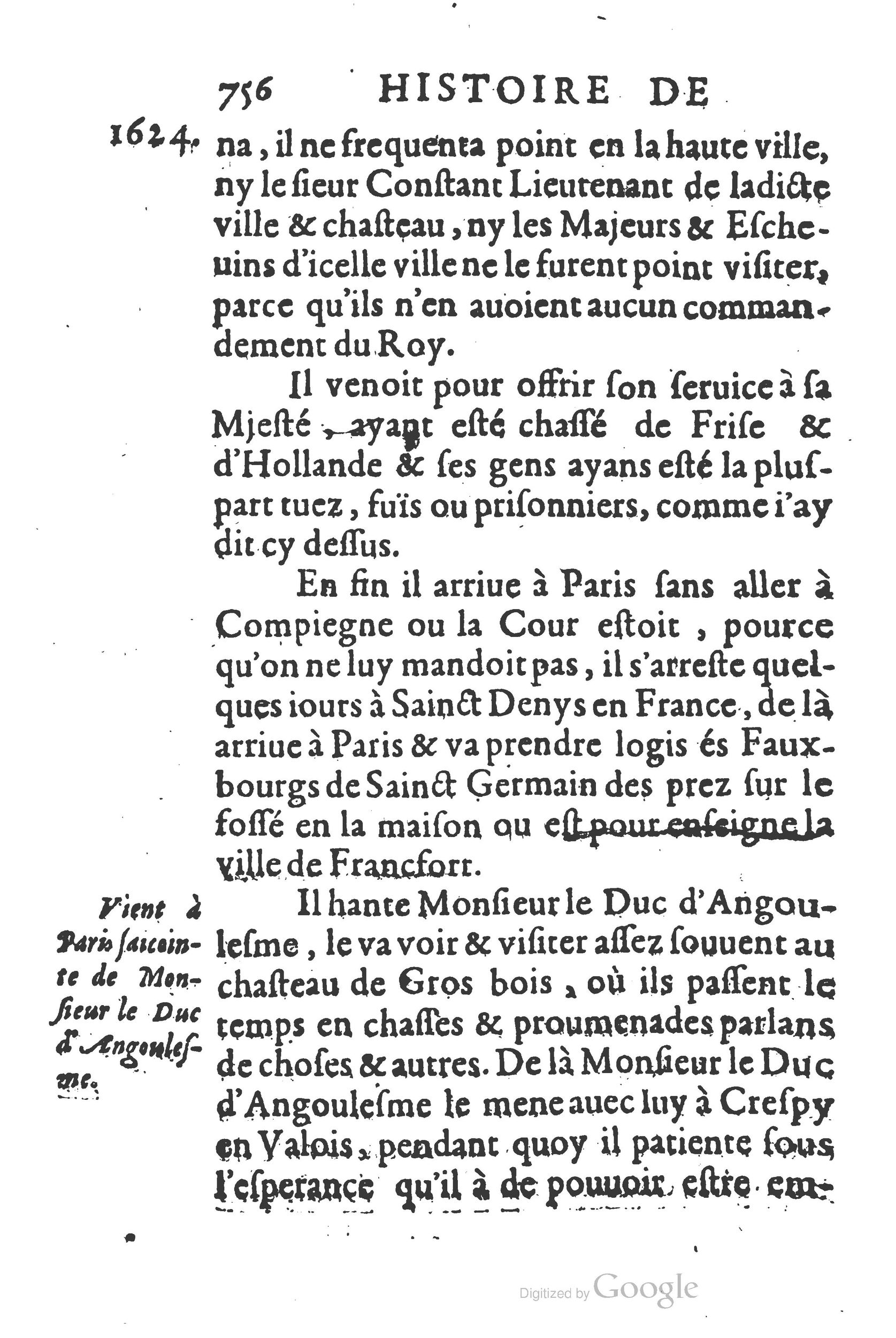 1626 - Joseph Bouillerot - Trésor de l’histoire générale de notre temps - BSB Munich