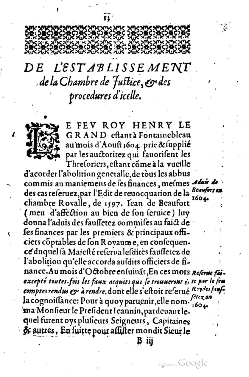 1615 - s.n. 1 - Trésor des trésors de France - BM Lyon