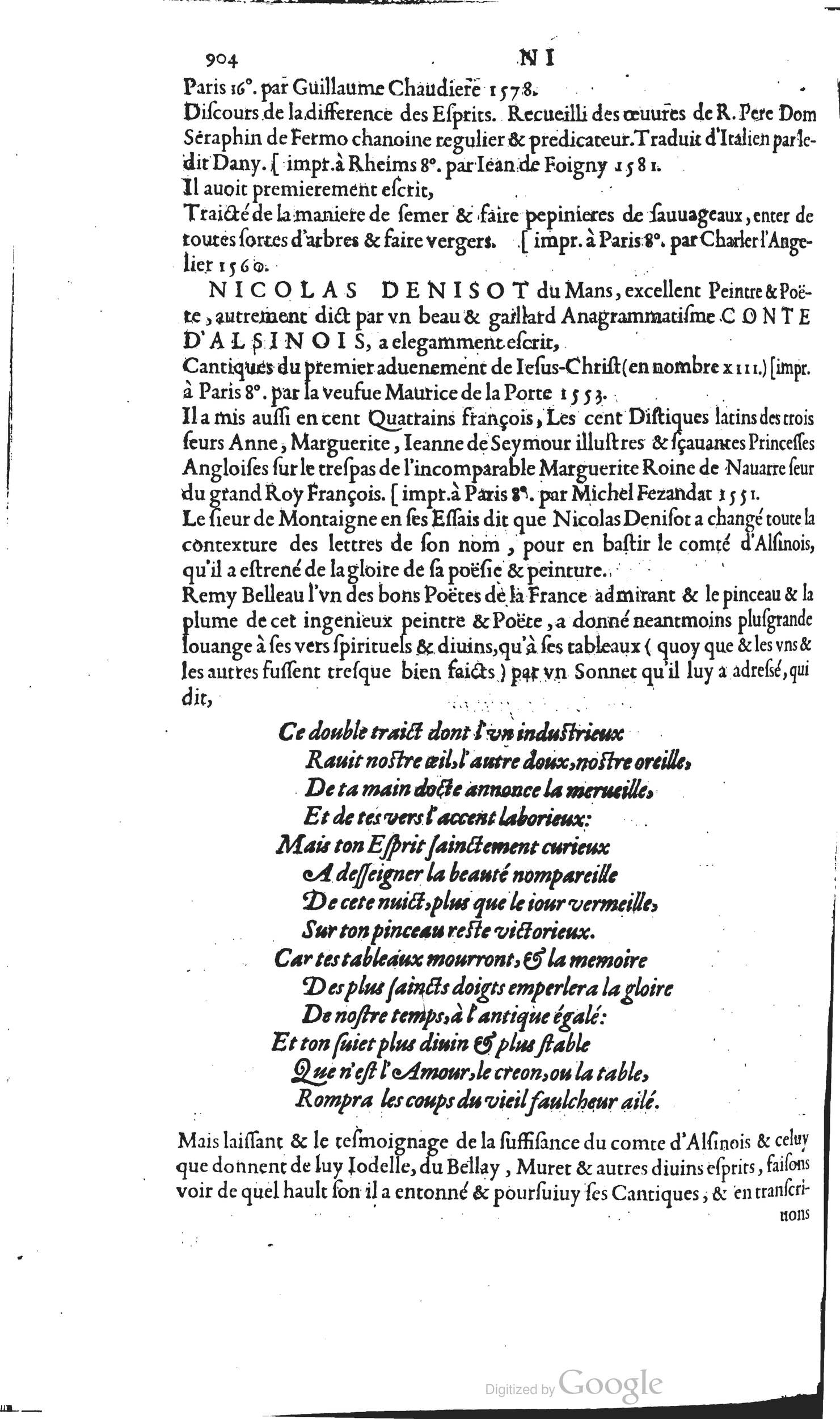 1585 - Barthélemy Honorat - Bibliothèques françaises - BSB Munich
