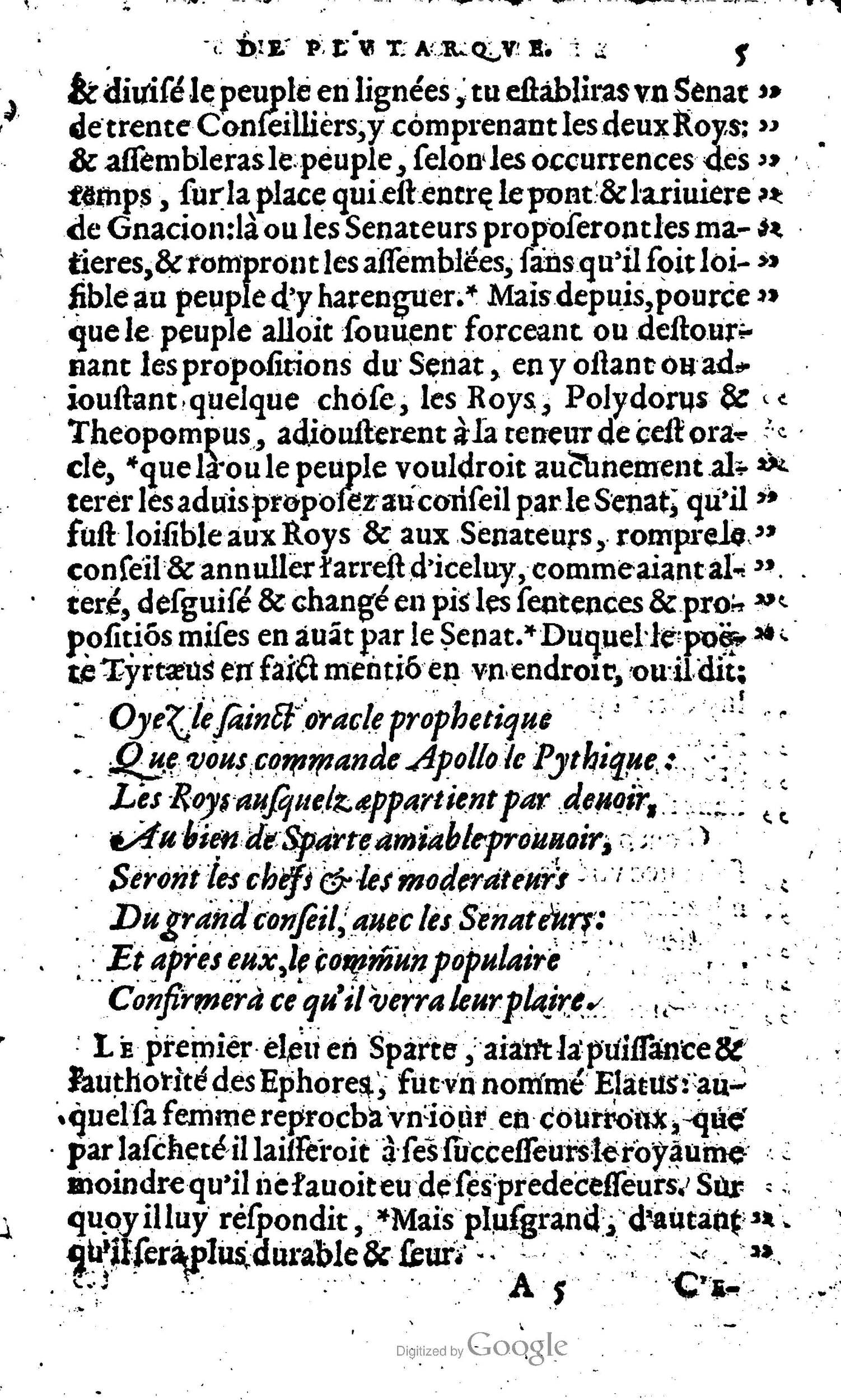 1568 - Willem Silvius - Trésor des vies de Plutarque - Anvers Plantin-Moretus