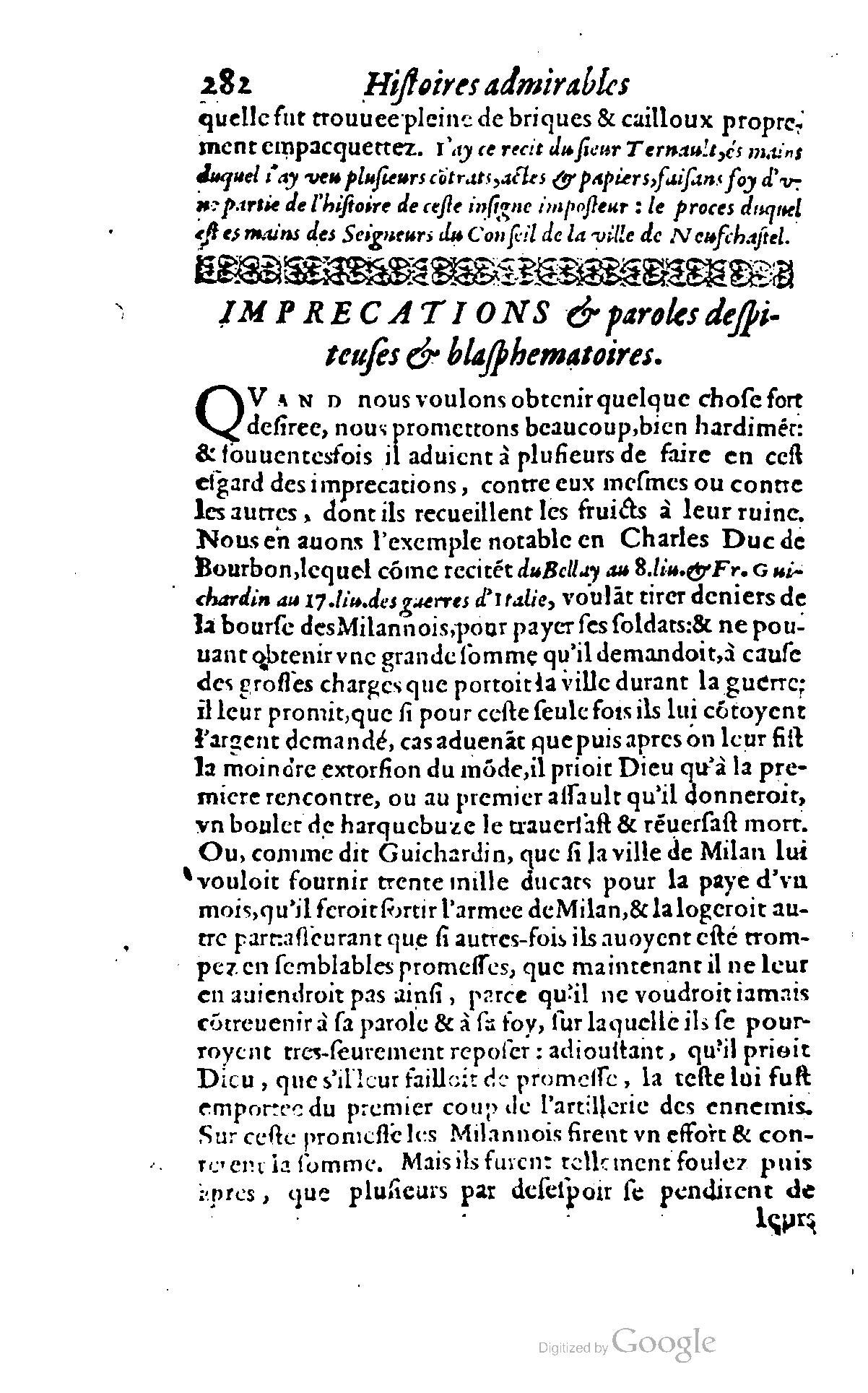 1620 - Samuel Crespin - Trésor d’histoires admirables et mémorables - BCU Lausanne