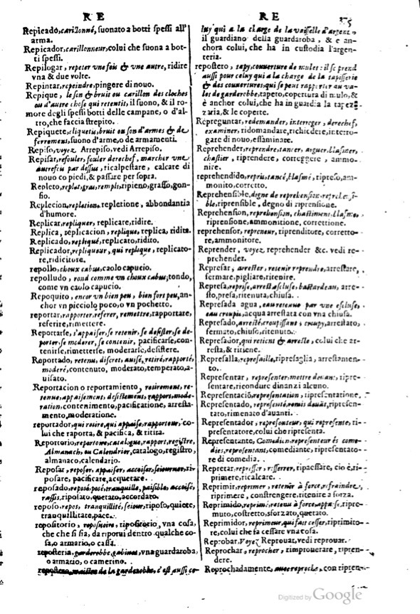1617 - Samuel Crespin - Trésor des trois langues espagnole, française et italienne (3 parties) - Ohio