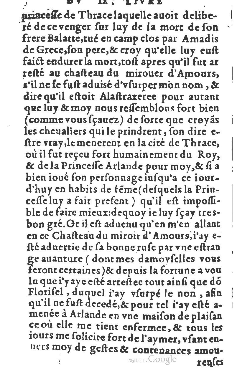 1582 - Jean Huguetan - Trésor des Amadis T. 1 - BM Lyon