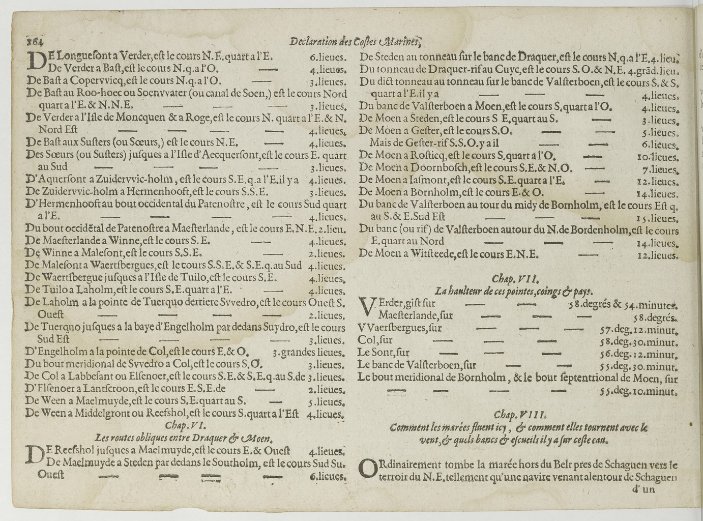 1601 - Bonaventure d’Aseville - Trésorerie ou cabinet de route marinesque - BnF