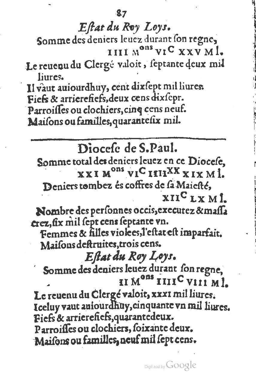 1581 - s.n. - Secret des trésors de France (Livre II) - BSB Munich