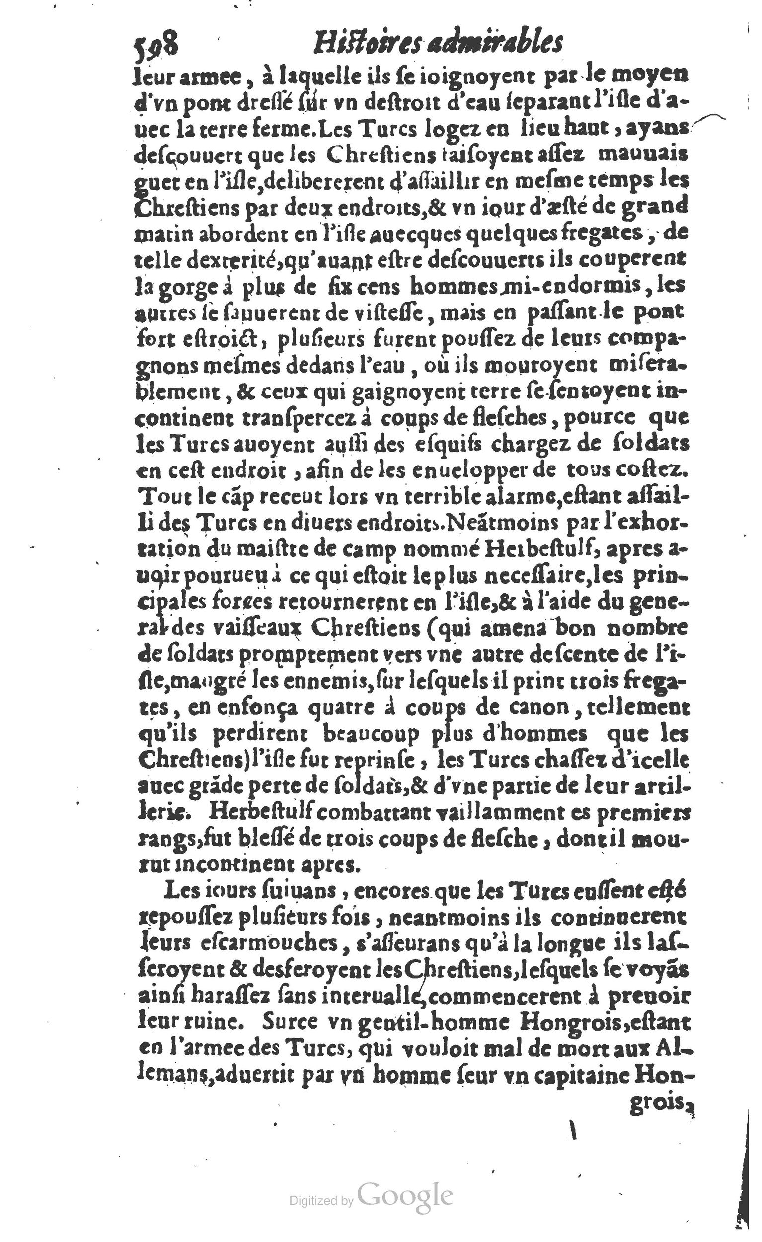 1610 - Paul Marceau - Trésor d’histoires admirables et mémorables - Princeton