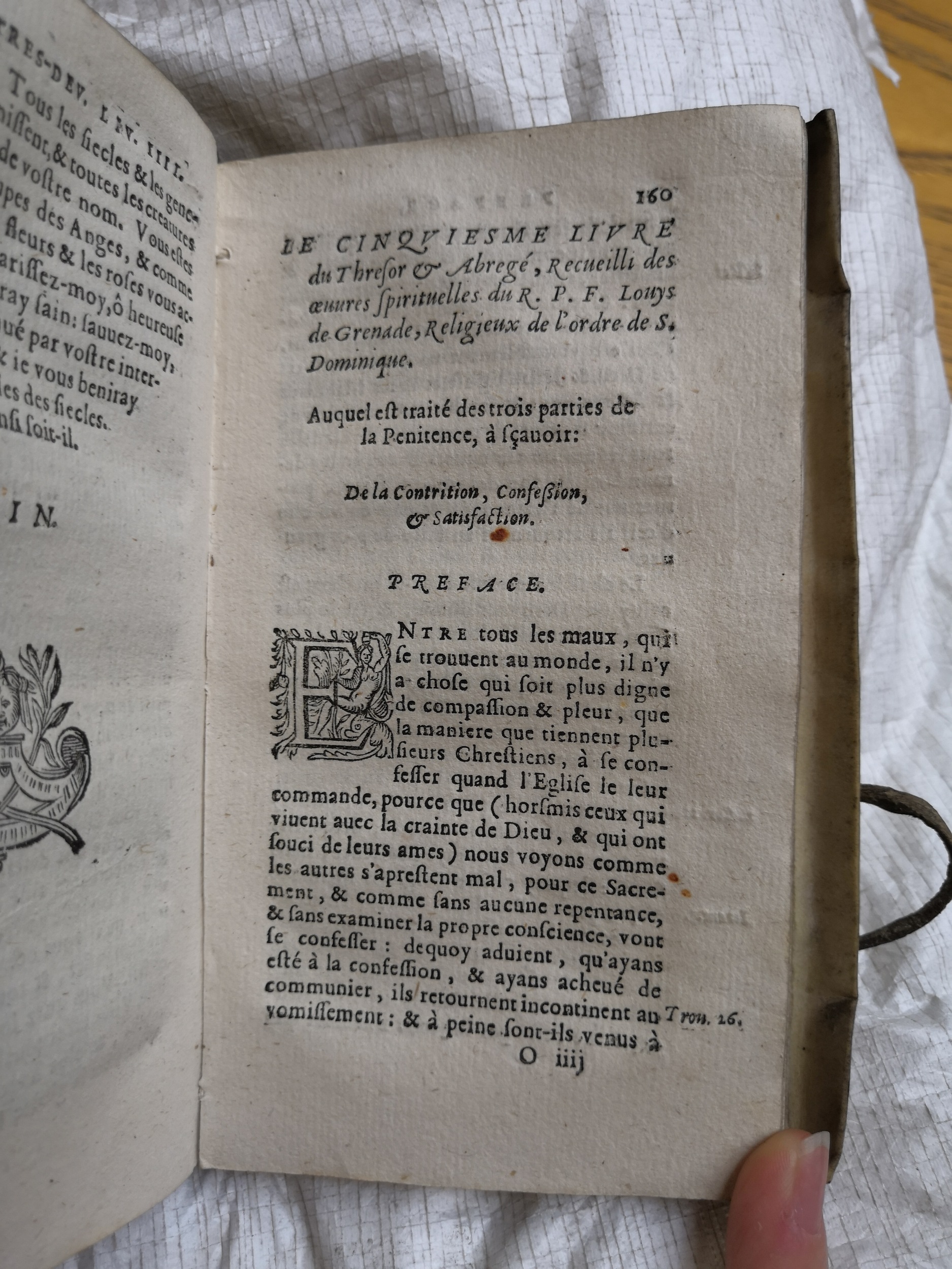 1605 - Jean Osmont - Trésor de toutes les œuvres spirituelles du révérend Père F. Louis de Grenade - Anvers Université