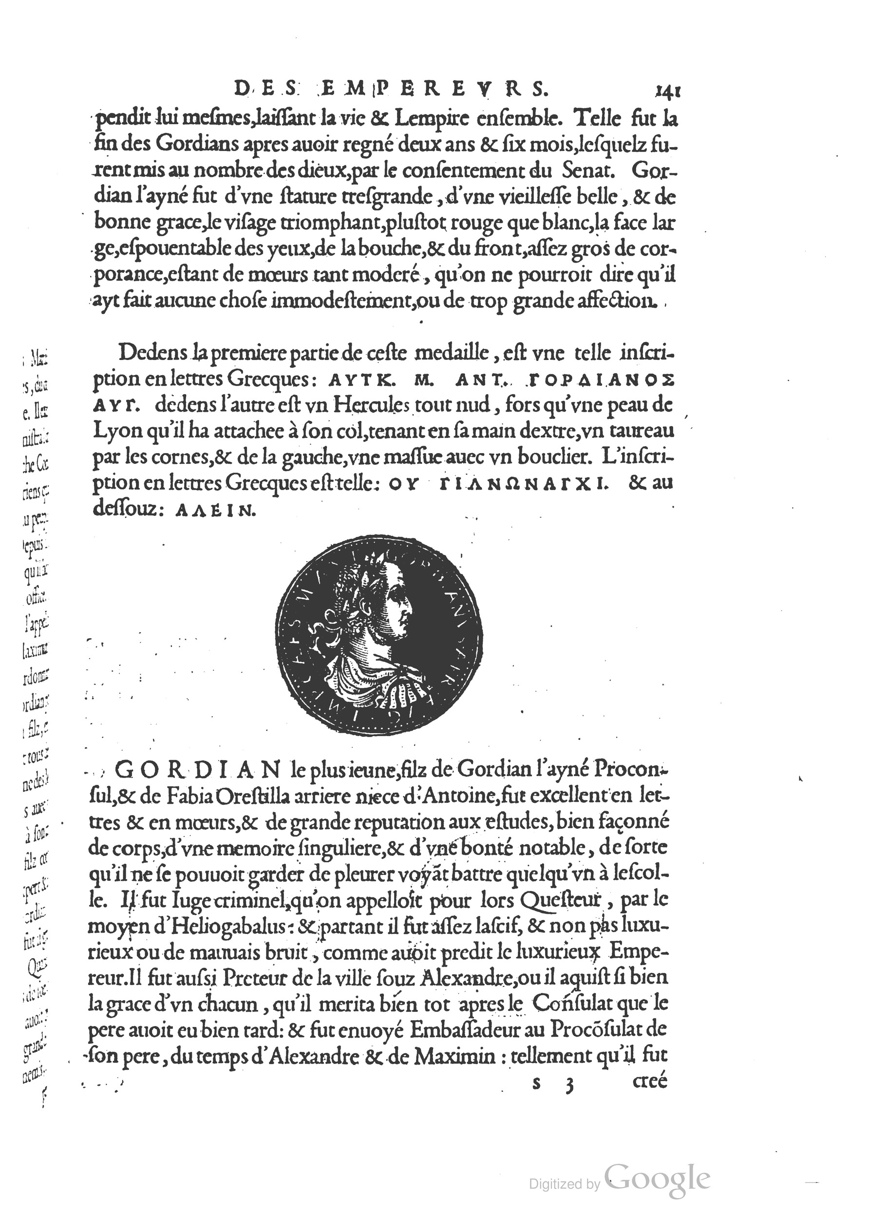 1553 - Jacopo Strada et Thomas Guérin - Épitome du Trésor des antiquités - BM Lyon