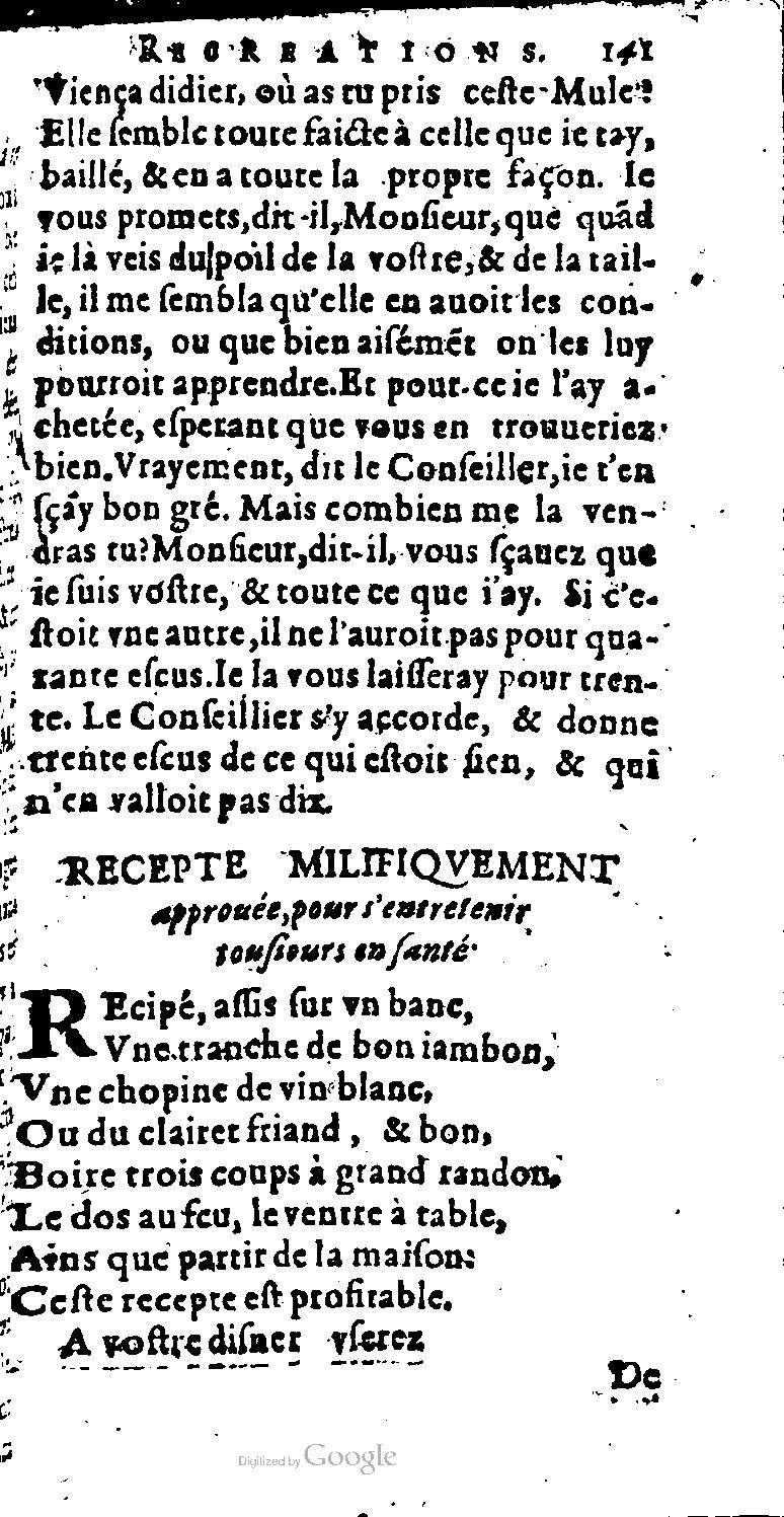 1616 - Balthazar Bellère - Trésor des récréations - NK ČR Prague 1616 - Balthazar Bellère - Trésor des récréations - NK ČR Prague