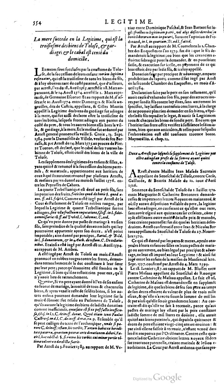 1629 - Veuve Nicolas Buon - Trésor du droit français (21754 T. 2) - BM Lyon