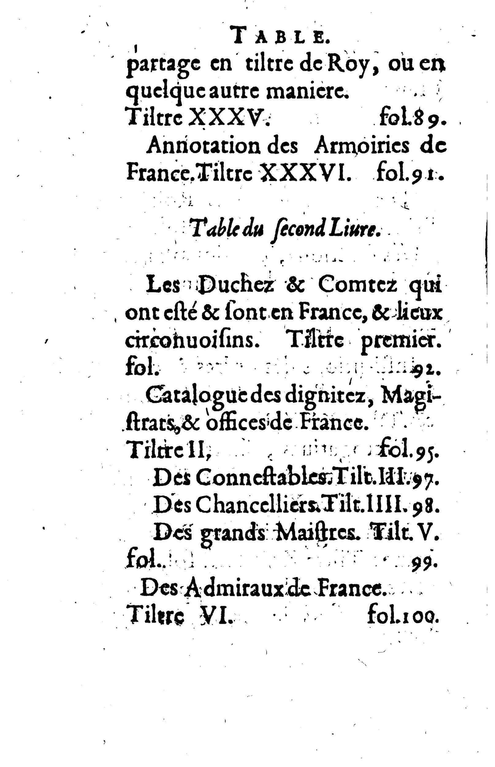 1617 - Jean Corrozet - Trésor des histoires de France - BM Lyon