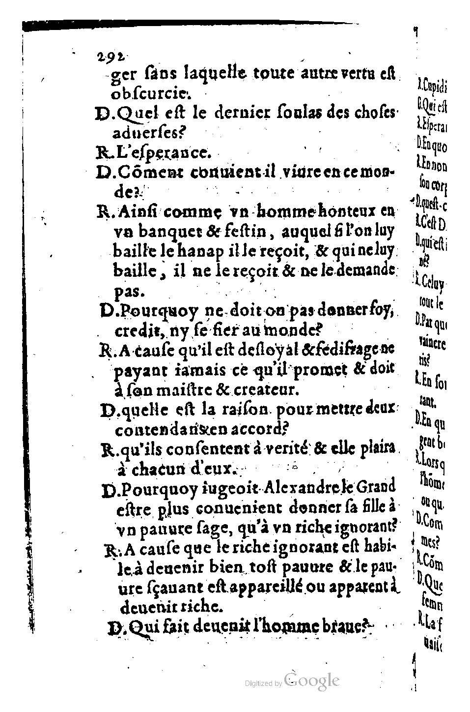 1582 - Nicolas Bonfons - Trésor des sentences dorées - BM Lyon
