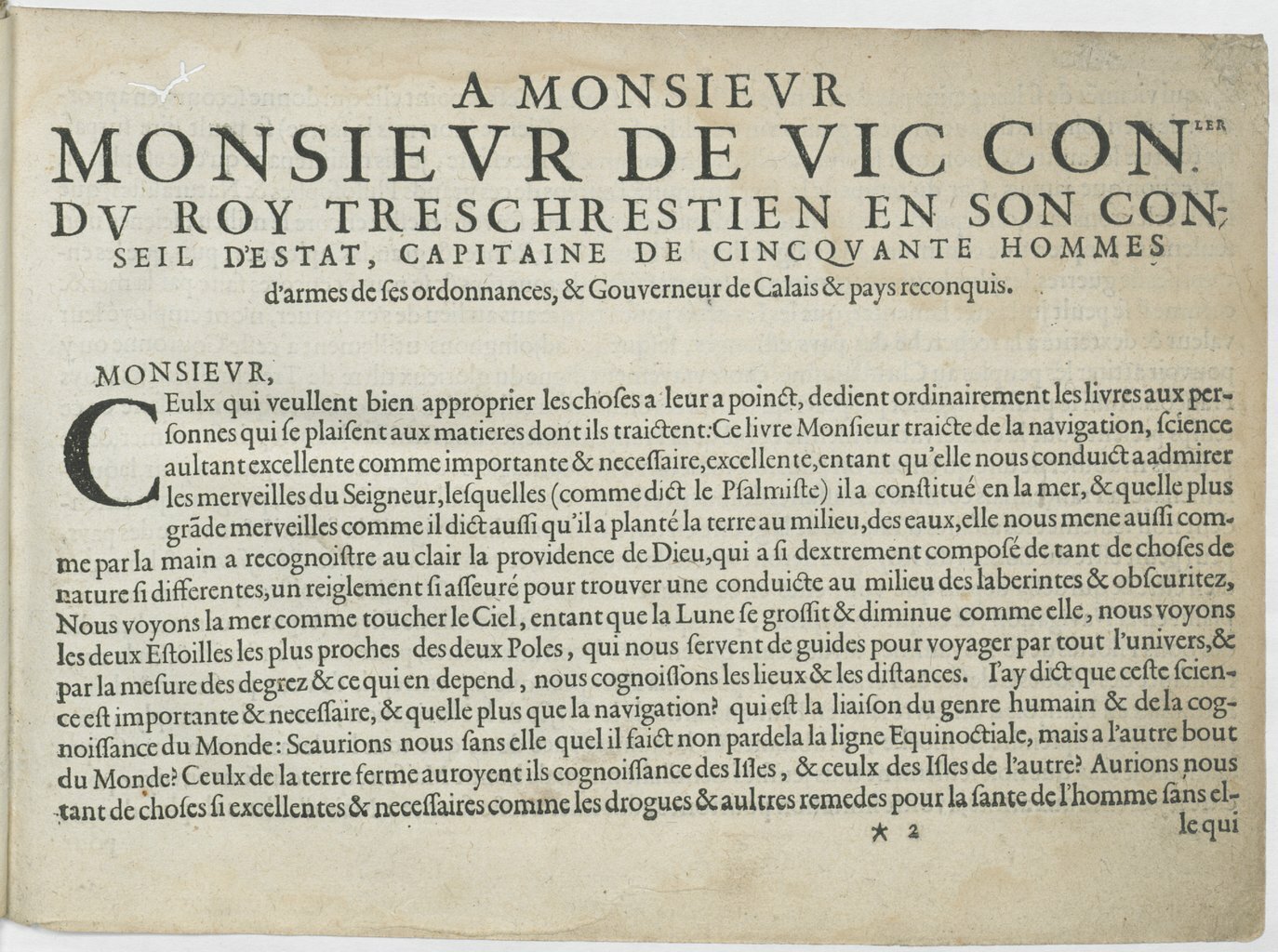 1601 - Bonaventure d’Aseville - Trésorerie ou cabinet de route marinesque - BnF