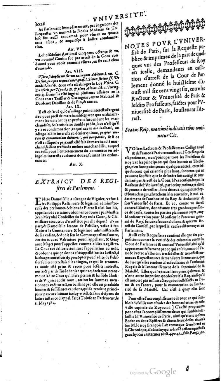 1629 - Veuve Nicolas Buon - Trésor du droit français (21754 T. 3) - BM Lyon