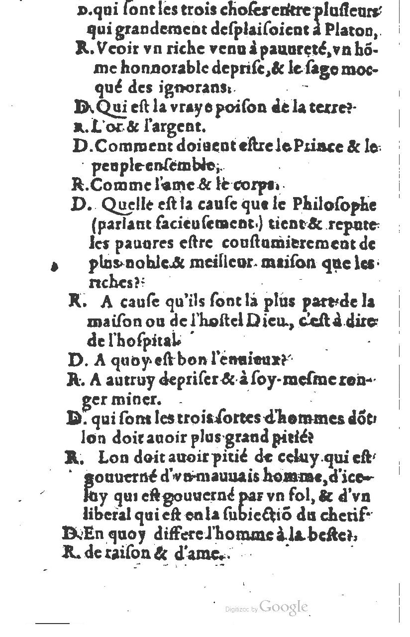 1581 - Nicolas Bonfons  - Trésor des sentences dorées - Princeton