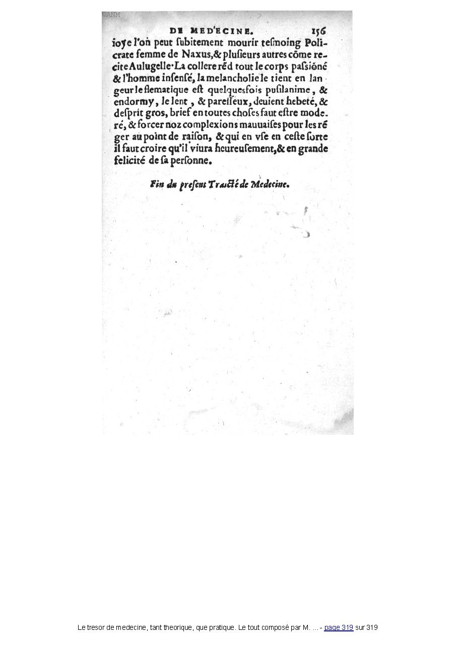 1560 - Pierre et Jan Moine - Trésor de médecine - Université Paris Cité