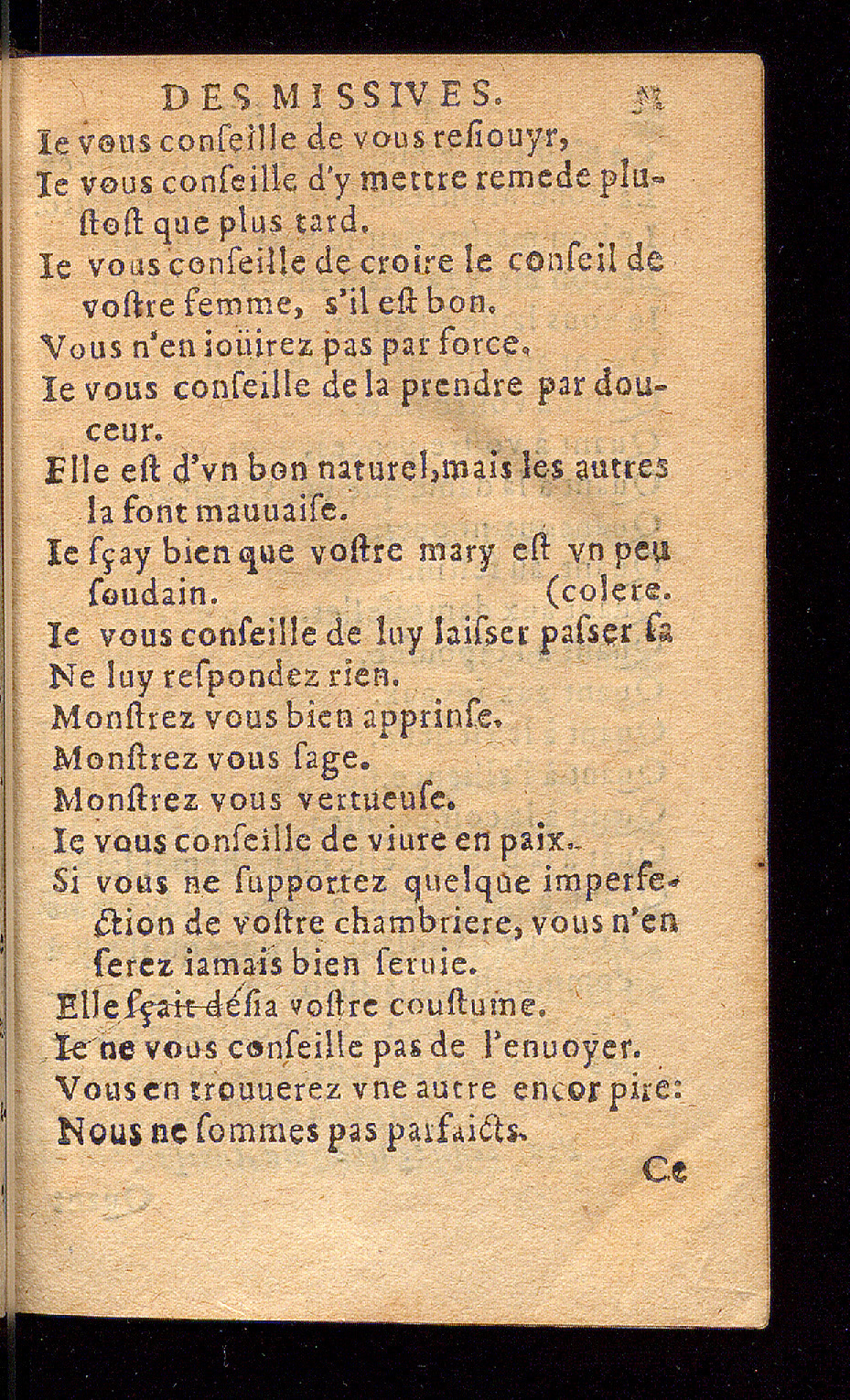 1614 - Barthélemy Vincent - Élite et Trésor des lettres missives - Bâle
