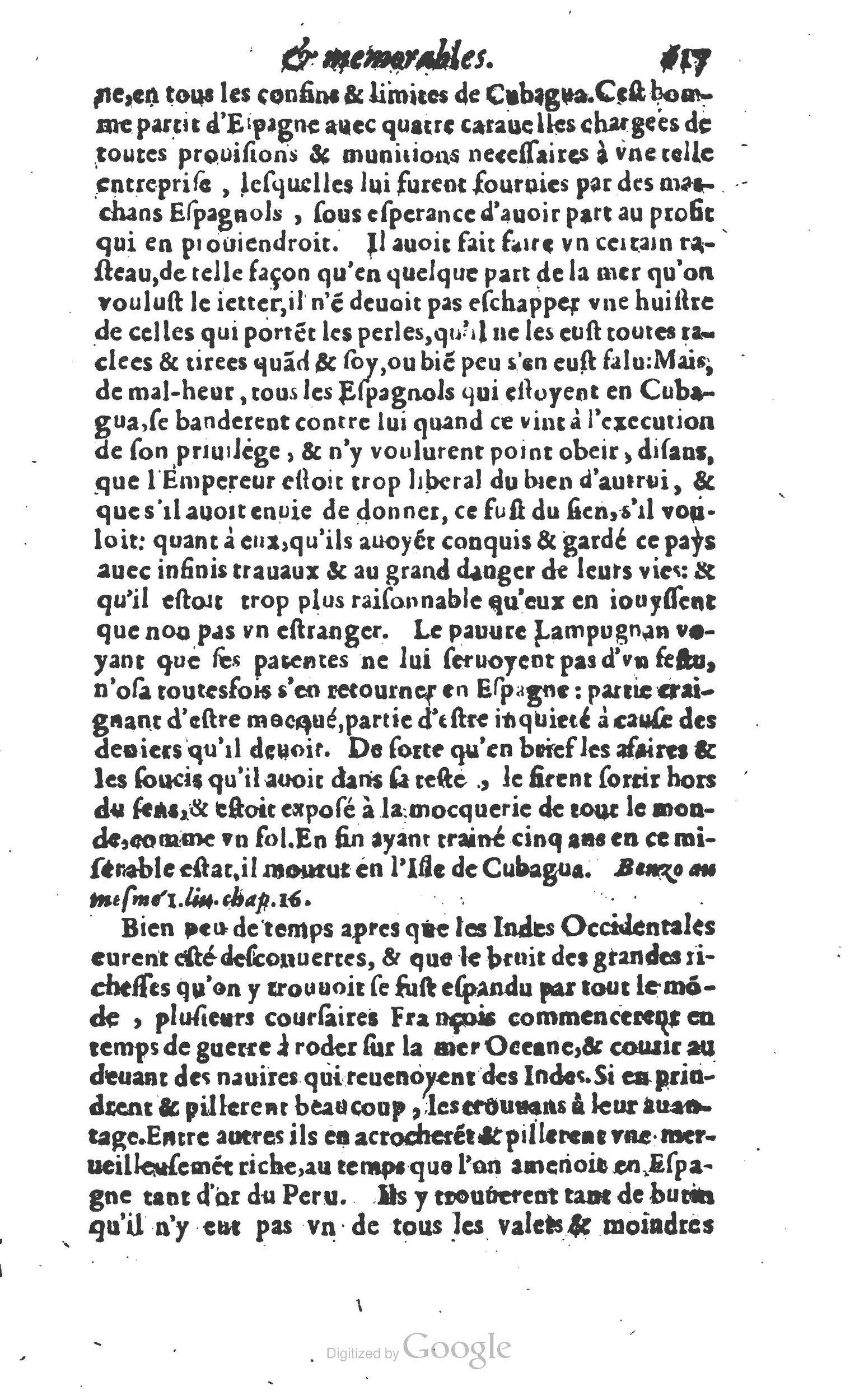 1610 - Paul Marceau - Trésor d’histoires admirables et mémorables - Princeton