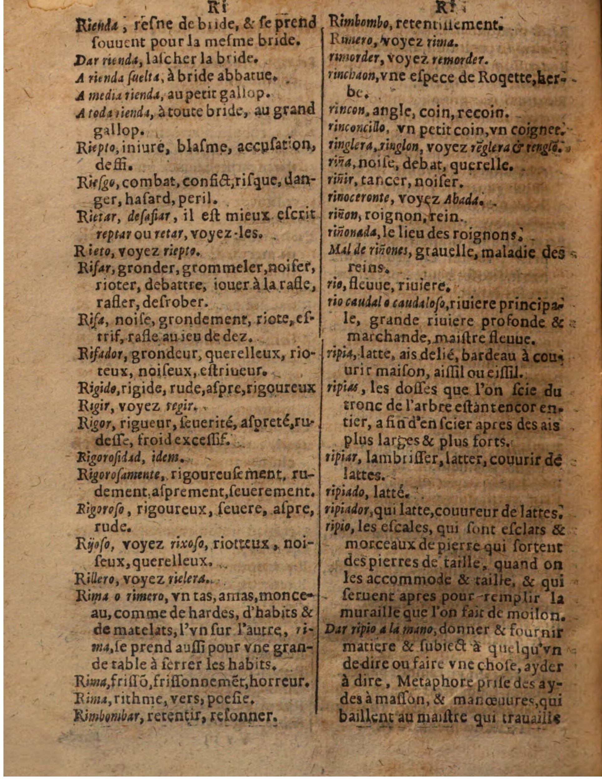 1625 - Hubert Antoine - Trésor des deux langues espagnole et française - Augsbourg