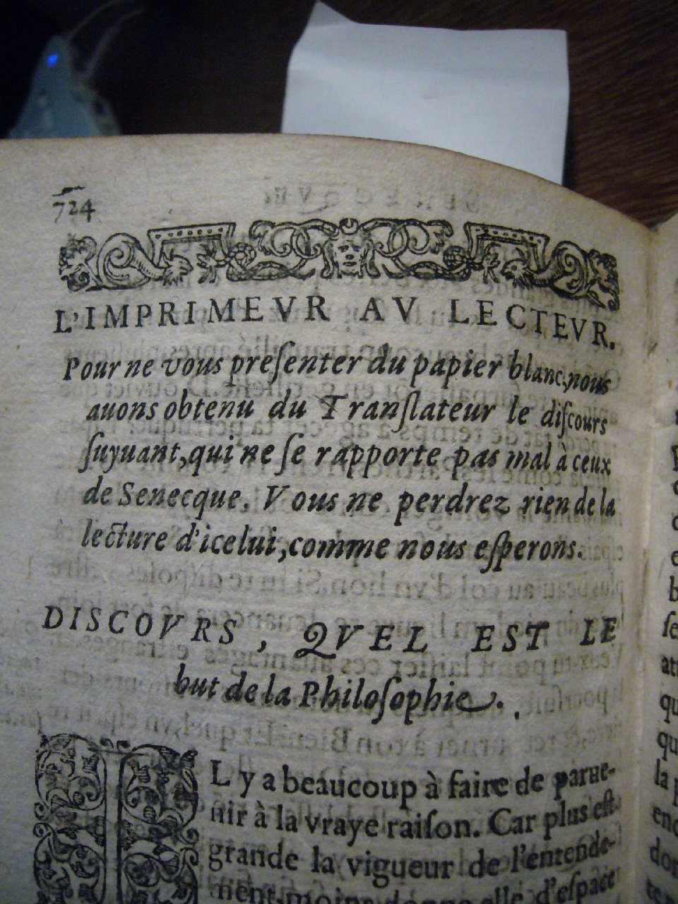 1604 - Jean Houzé - Œuvres morales et mêlées de Sénèque, Trésor de philosophie morale - T. 2 - BnF