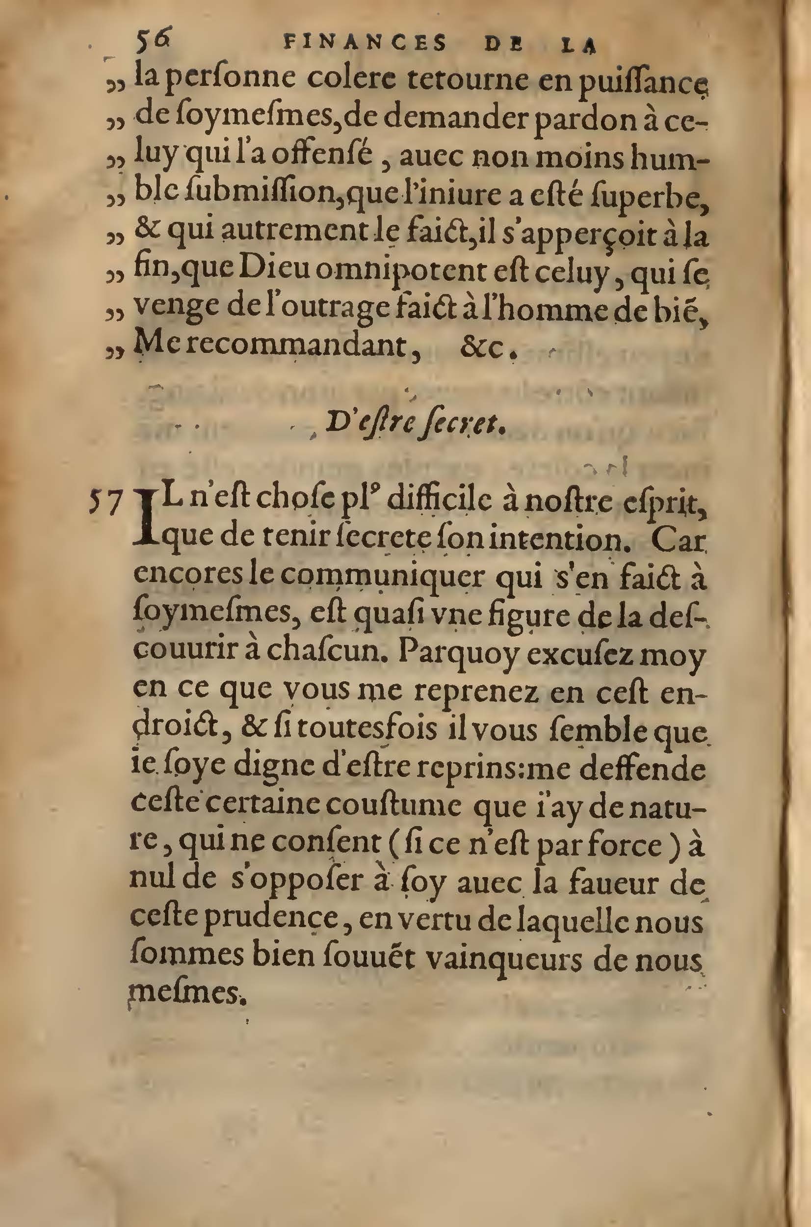 1572 - Lucas Breyer - Finances et Trésor de la plume française - BNC Rome