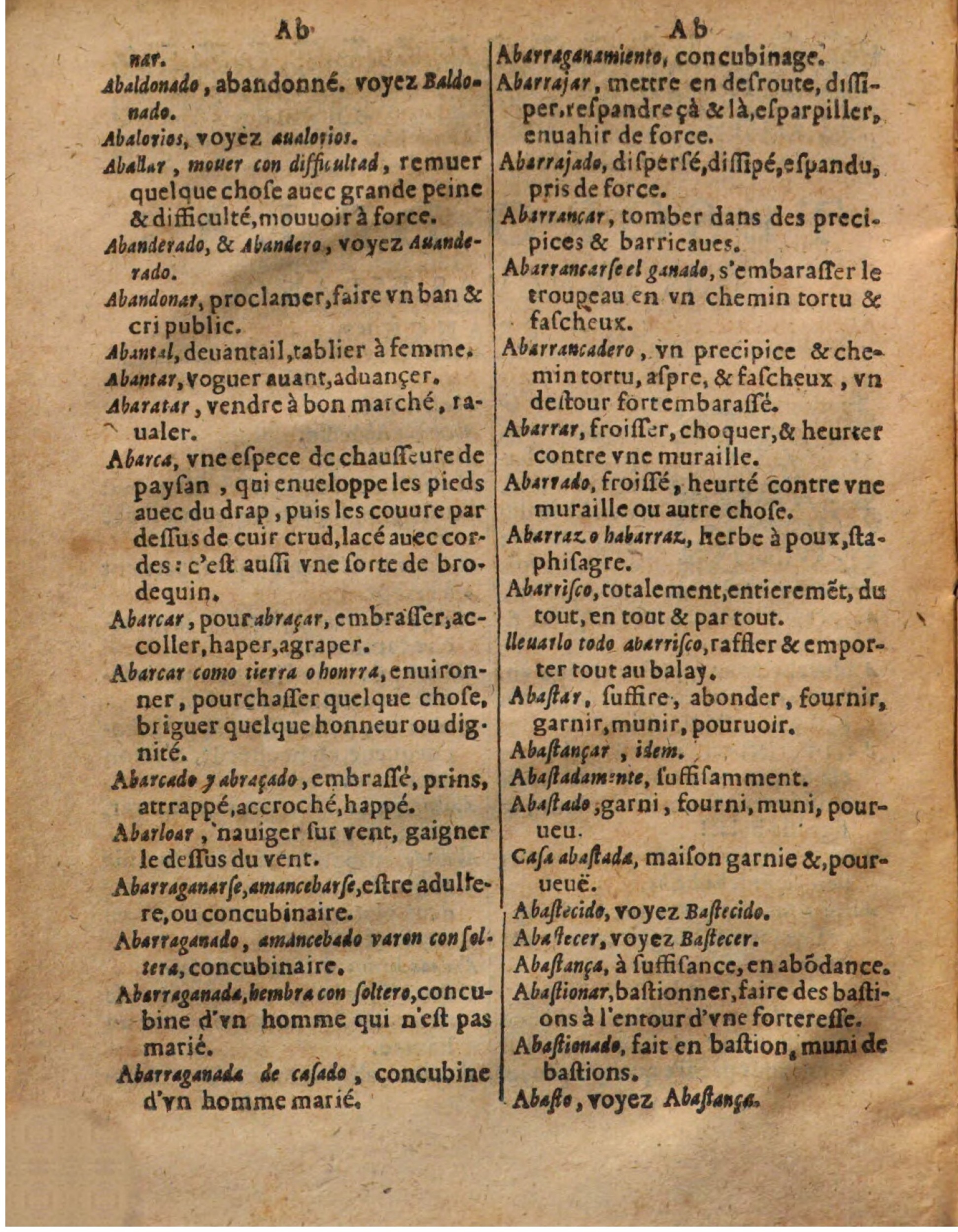 1625 - Hubert Antoine - Trésor des deux langues espagnole et française - Augsbourg
