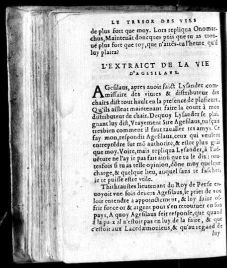 1574 - Benoît Rigaud - Trésor des vies de Plutarque - Avignon