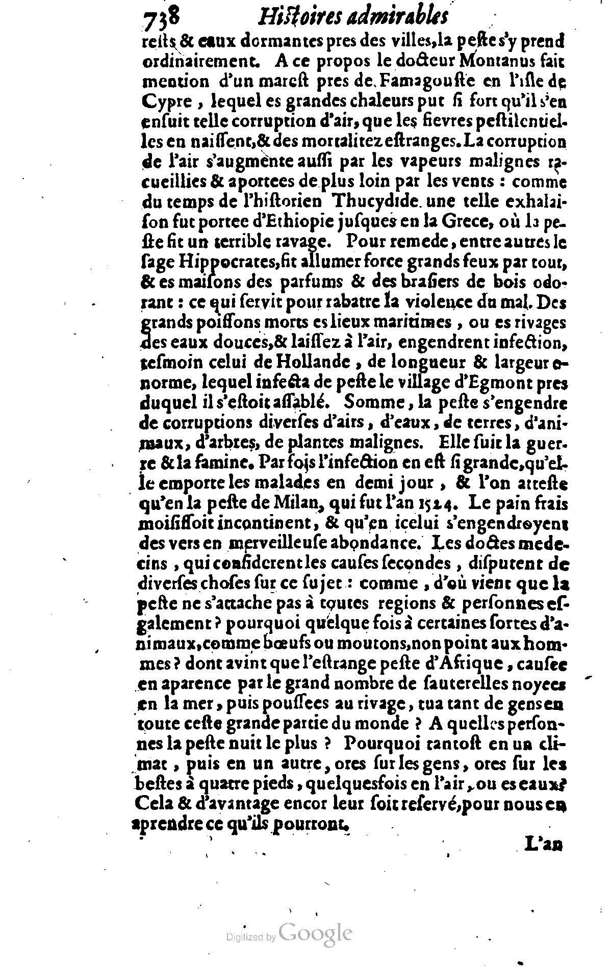 1628 - Jacques Crespin - Trésor d’histoires admirables et mémorables - BSB Munich