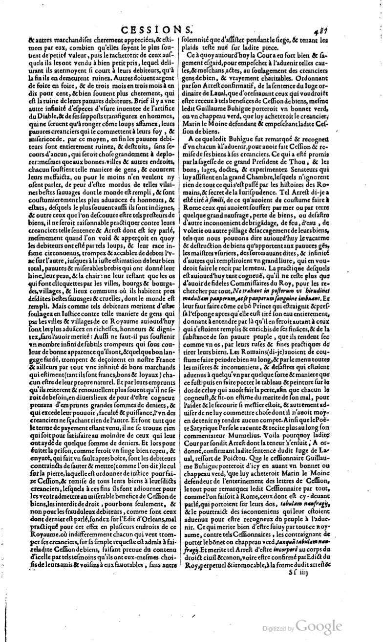 1629 - Veuve Nicolas Buon - Trésor du droit français (29620 T. 1) - BM Lyon